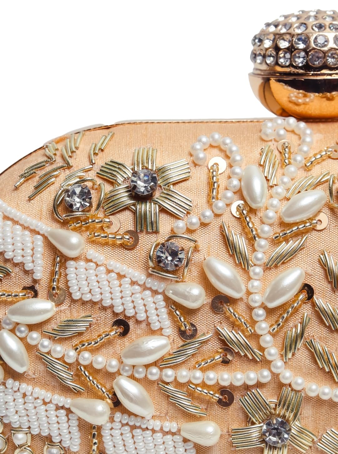 THE TAN CLAN Elizah Zarozi Hand Embroidered Clutch Purses Luxury Evening Handbags
