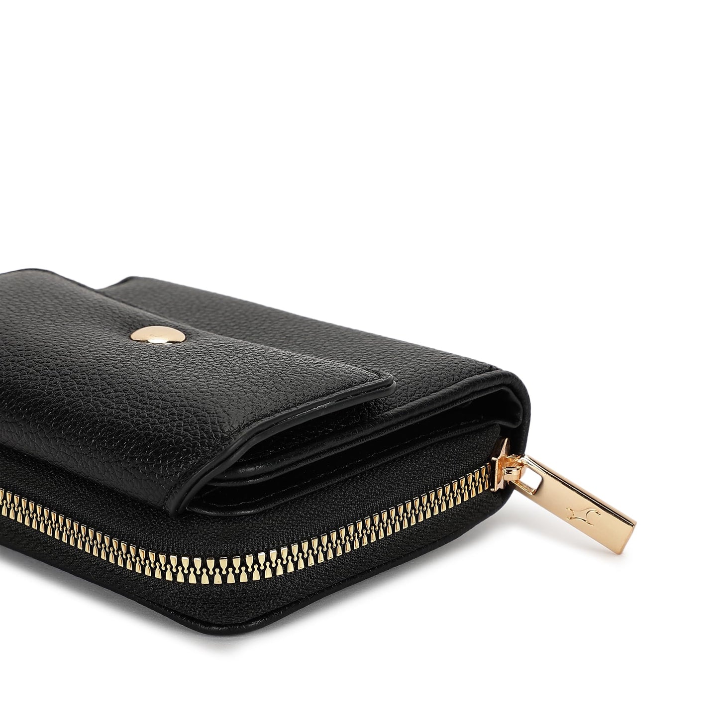 Fastrack Women's Mini Organizer Wallet | Flap Closure, Tri-Fold Design, Zip Coin Pocket, Card & Cash Slots | Compact & Organized | 6 Months Warranty