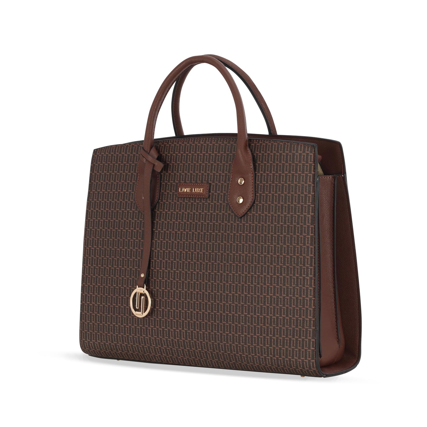 Lavie Luxe Women's Ellon24 Satchel Laptop Handbag | Fits Upto 15 Inch Laptop | Laptop Bag for Work | Ladies purse | Stylish Shoulder Bag | Gift for Women