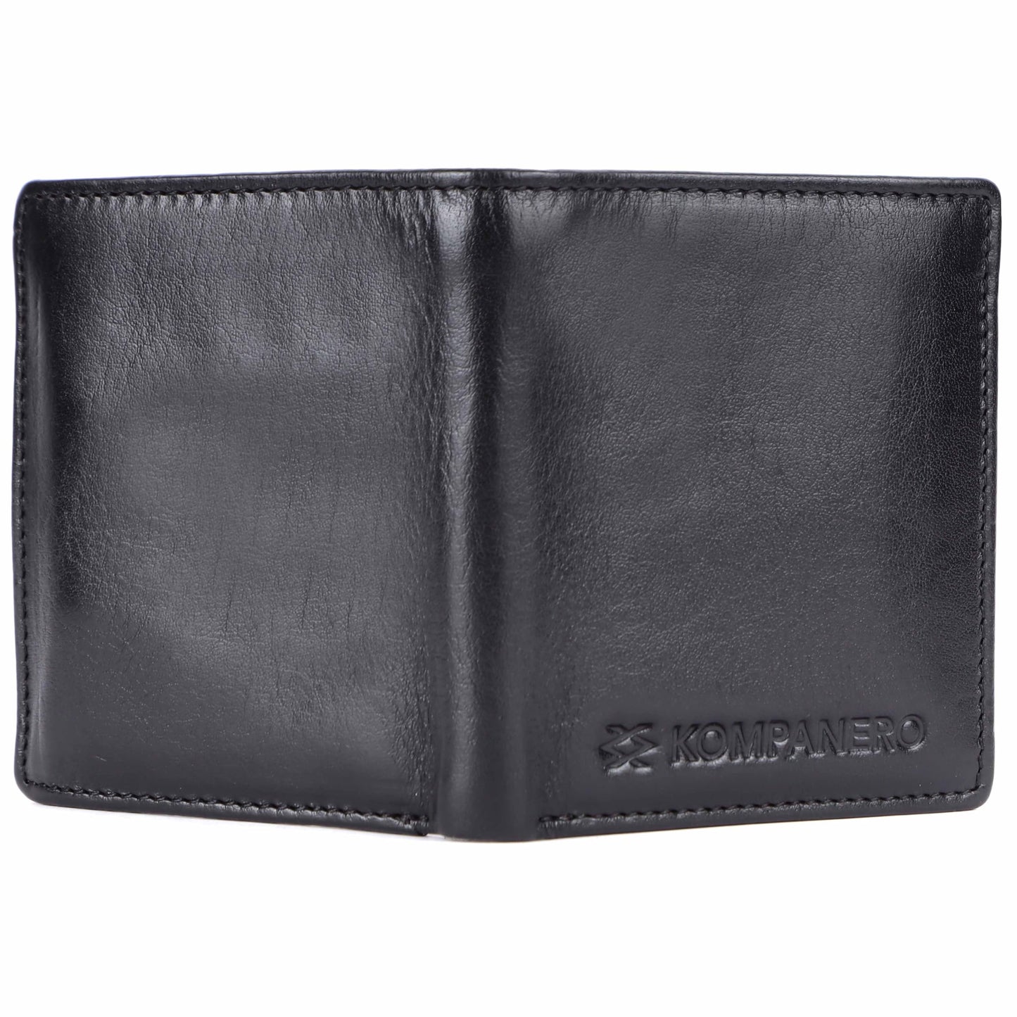 KOMPANERO Genuine Leather Wallet (C-13272-BLACK)