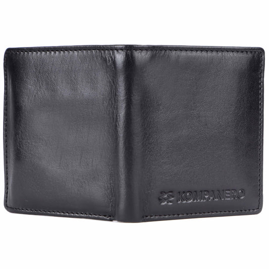 KOMPANERO Genuine Leather Wallet (C-13272-BLACK)