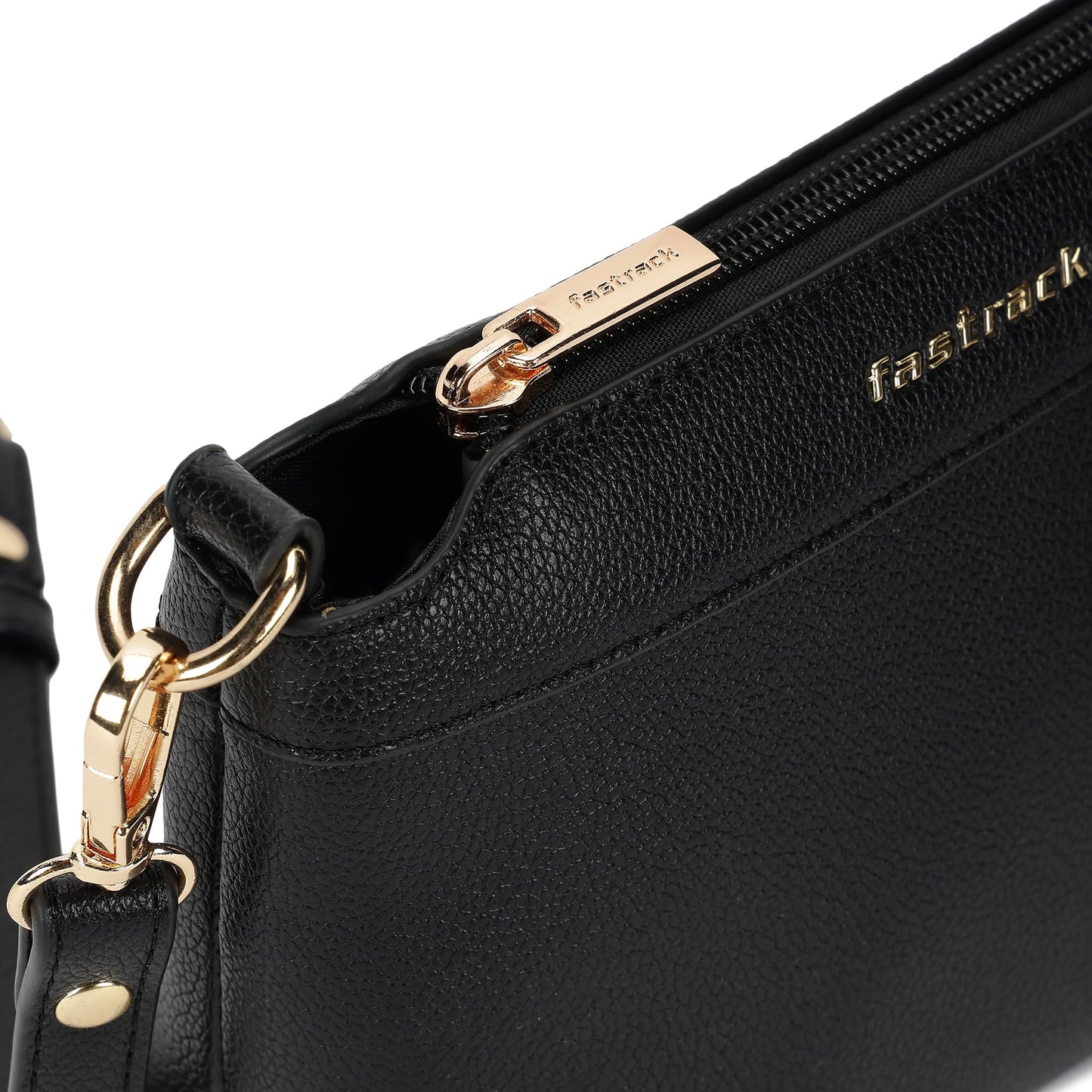 Fastrack Off Duty Sling Bag for Women | Small Size with Top Zip Closure, Detachable & Adjustable Sling Belt & Inner Access Pockets | Trendy Everyday Sling Bag