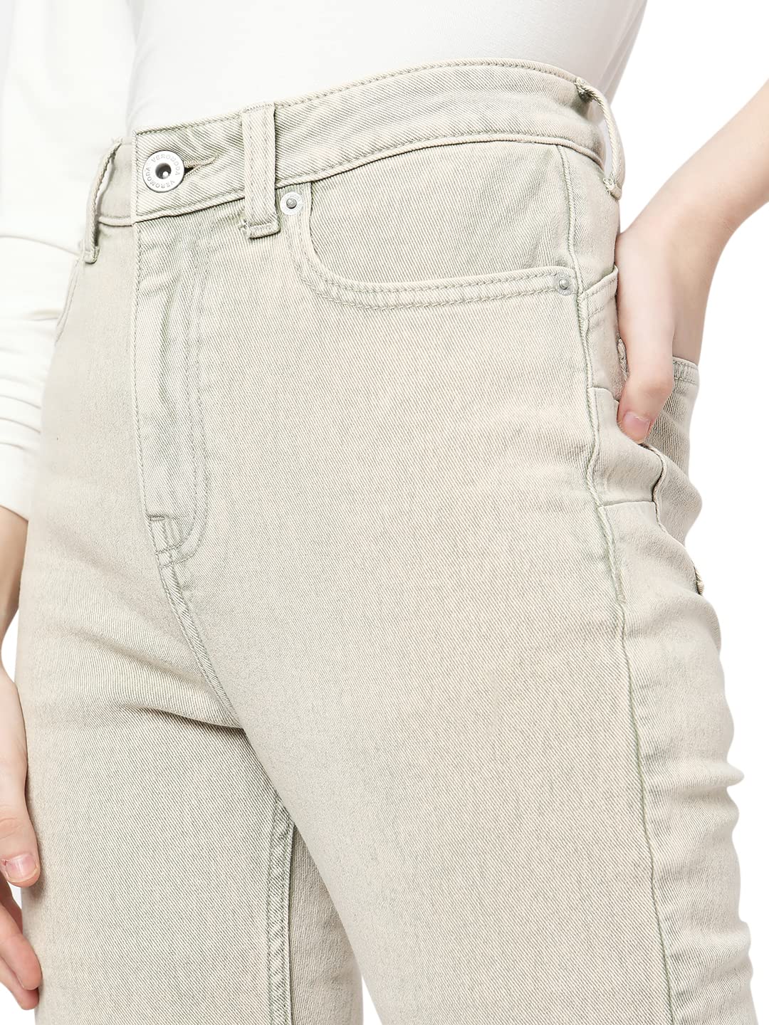 VERO MODA Bootcut fit Jeans (10298064_Seafoam Green_28)