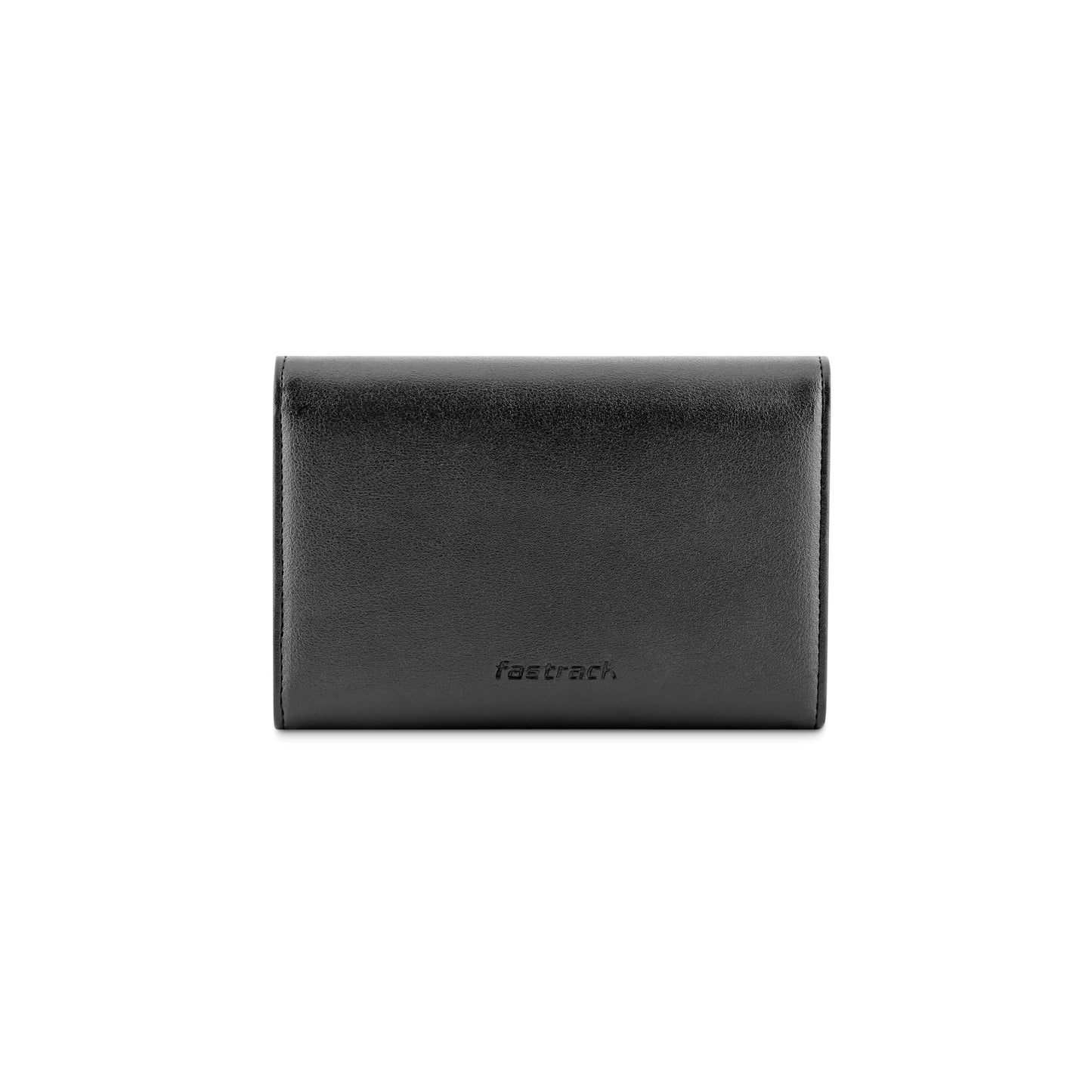 Fastrack Women's Faux Leather Casual Wallet,Black