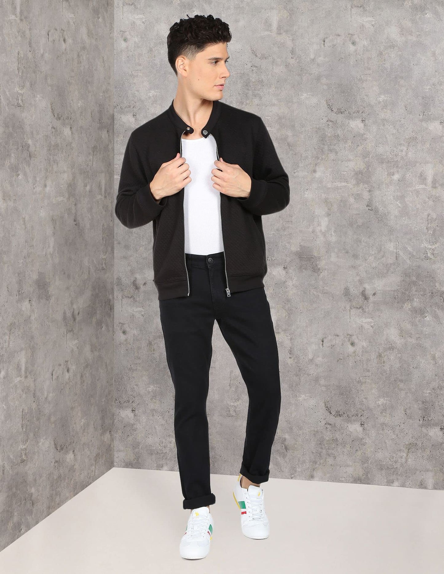 U.S. POLO ASSN. Men's Slim Jeans (UDJENO1001_Black