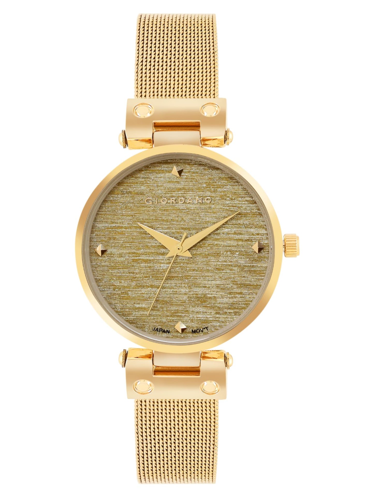 Giordano Analog Stylish Watch for Women Water Resistant Fashion Watch Round Shape with 3 Hand Mechanism Wrist Watch for Girls & Ladies to Compliment Your Look/Ideal Gift for Female - GZ-60056