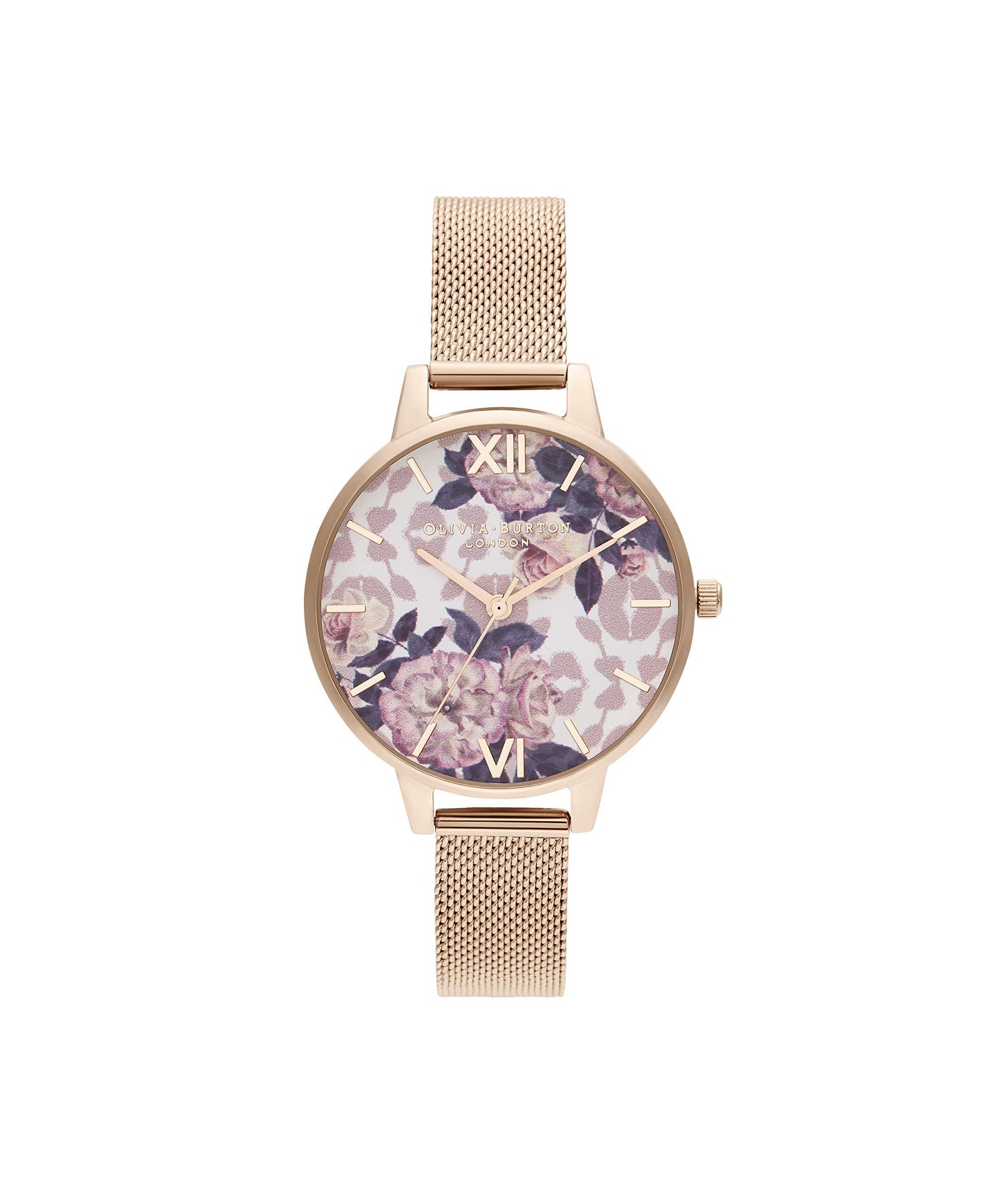 Olivia Burton Wild Flower Analog White Dial Women's Watch-OB16LP01W/NCOB16LP01W