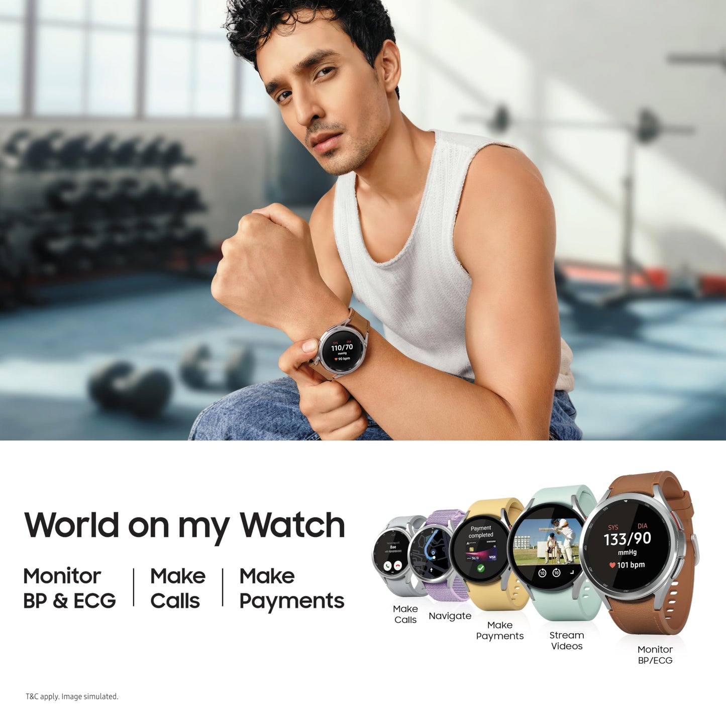 Samsung Galaxy Watch6 Classic Bluetooth (43mm, Black, Compatible with Android only) | Introducing BP & ECG Features