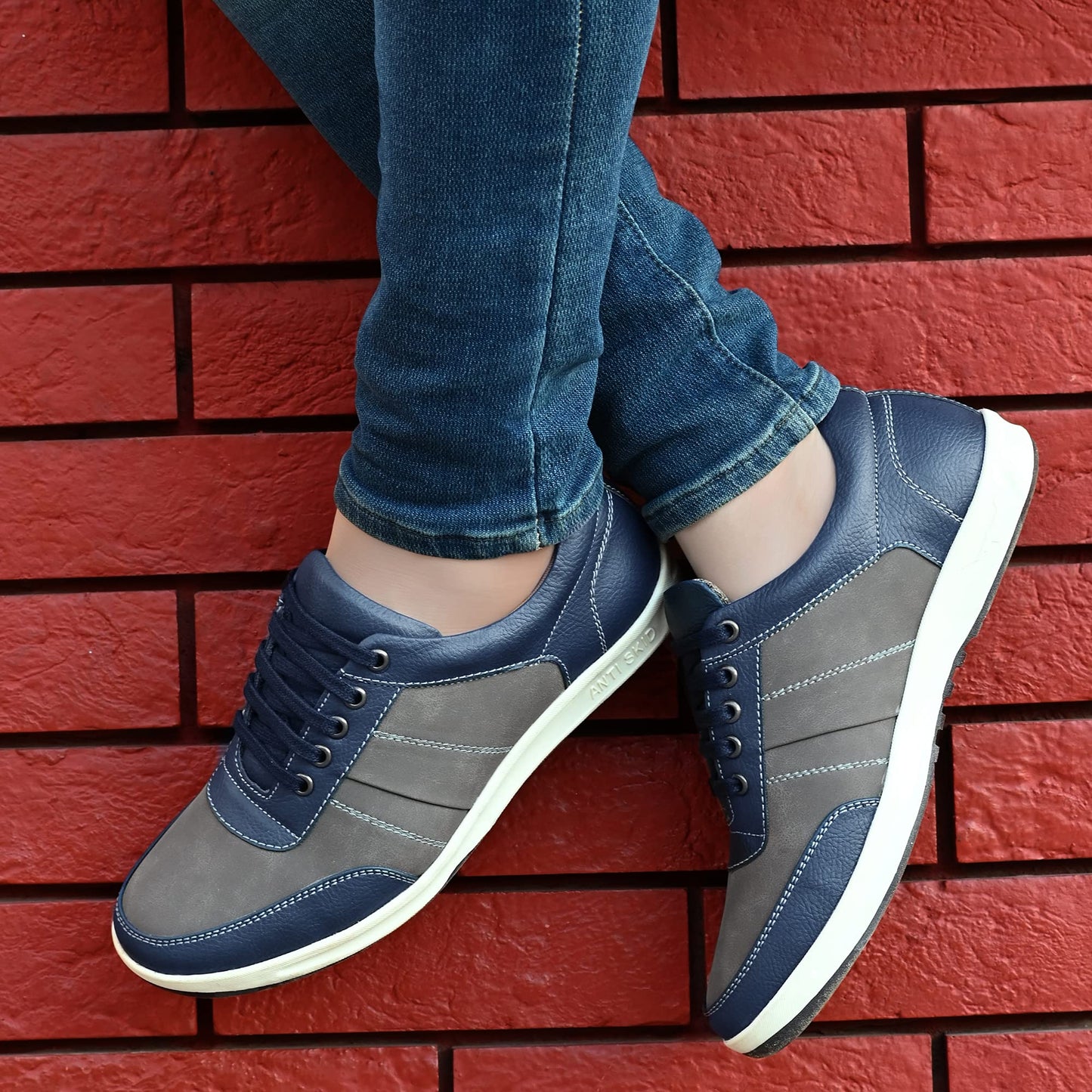Centrino Men's Navy Sneaker-9 (2311-21)