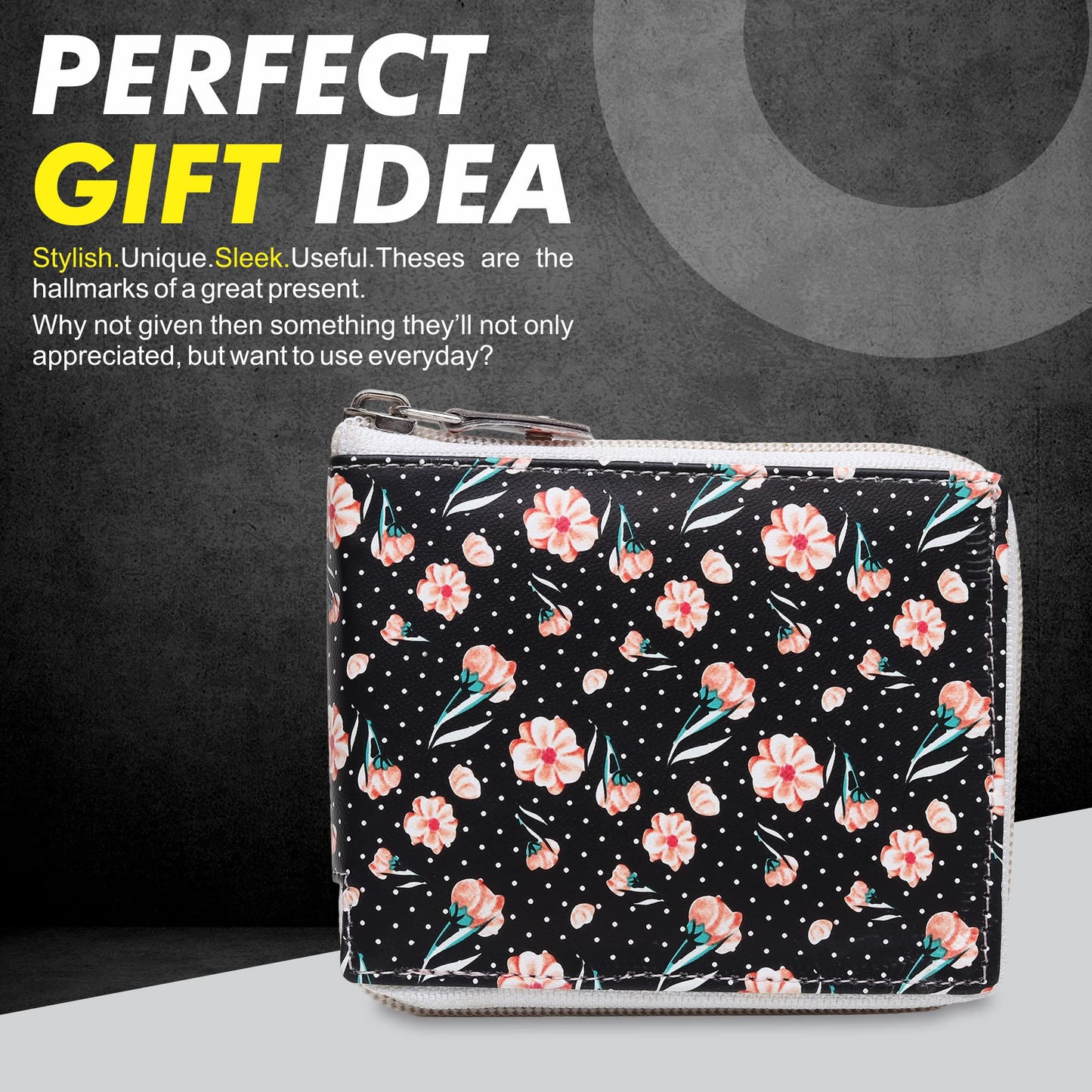 TnW Small Women's Wallet -PU Leather Multi Wallets | Credit Card Holder | Coin Purse Zipper -Small Secure Card Case/Gift Wallet for Women