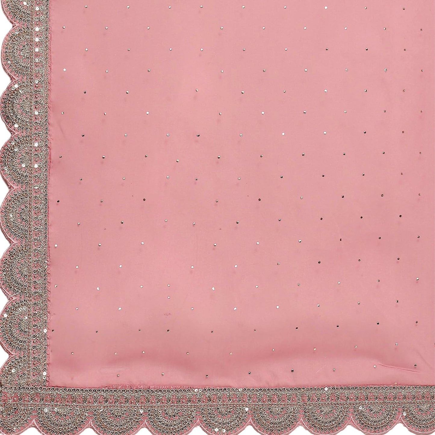 Biba Women's Polyester Kurta Set (SKDMEWAR10866SS25POWPNK_Powder Pink