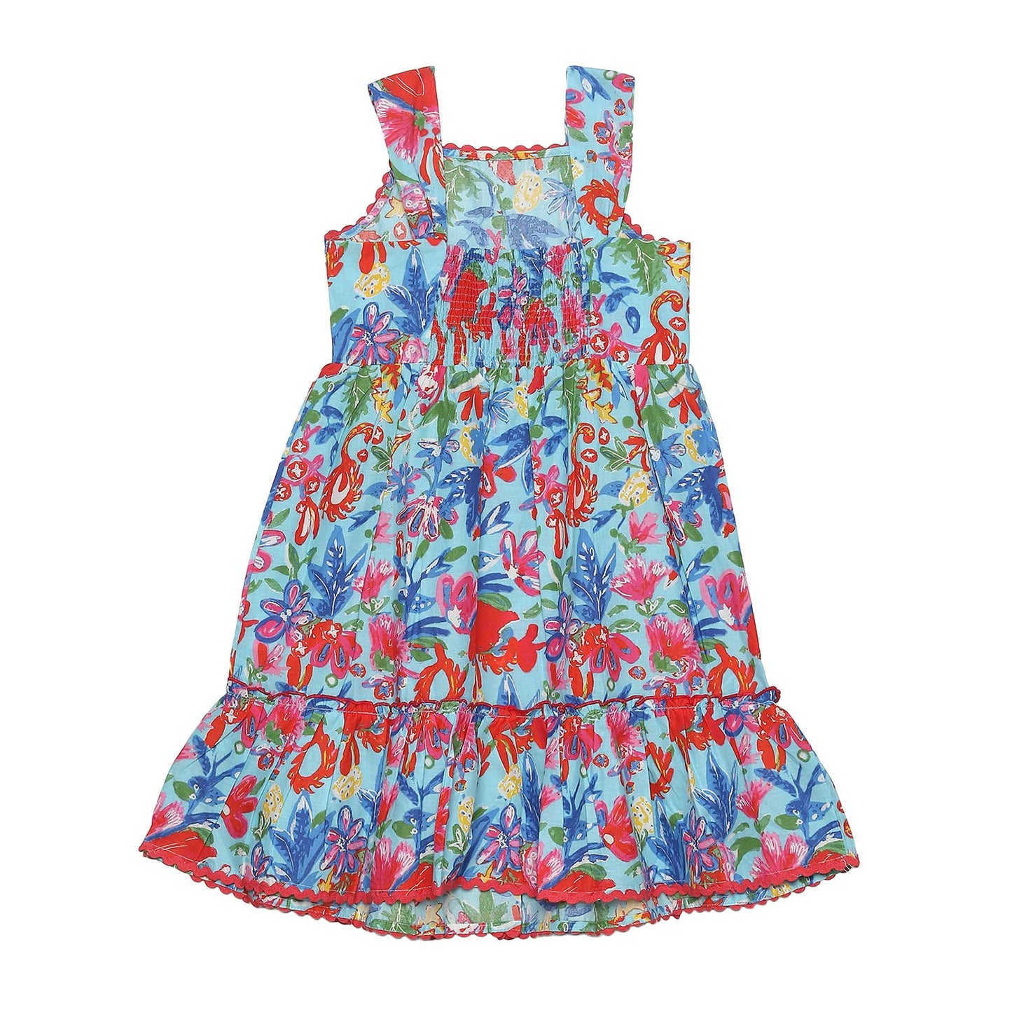 BIBA Girl Printed Kid(KW5261_Blue_3)