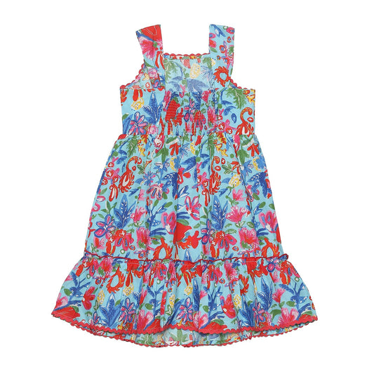 BIBA Girl Printed Kid(KW5261_Blue_3)