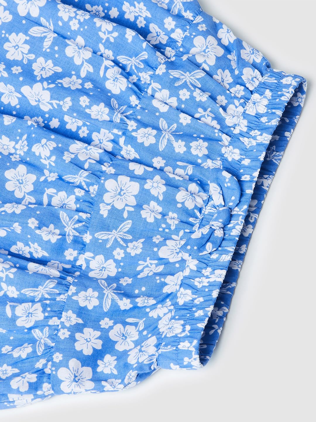 Max Girls Printed Tiered Skirt (S24AWS01ABLUE)_12-18M