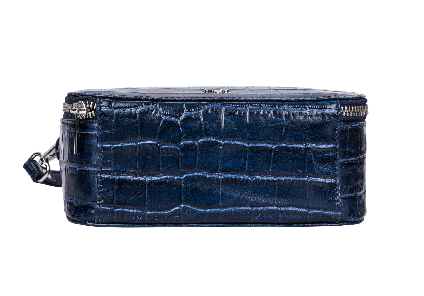 URBAN FOREST Emma Printed Blue Leather Sling Bag for Women