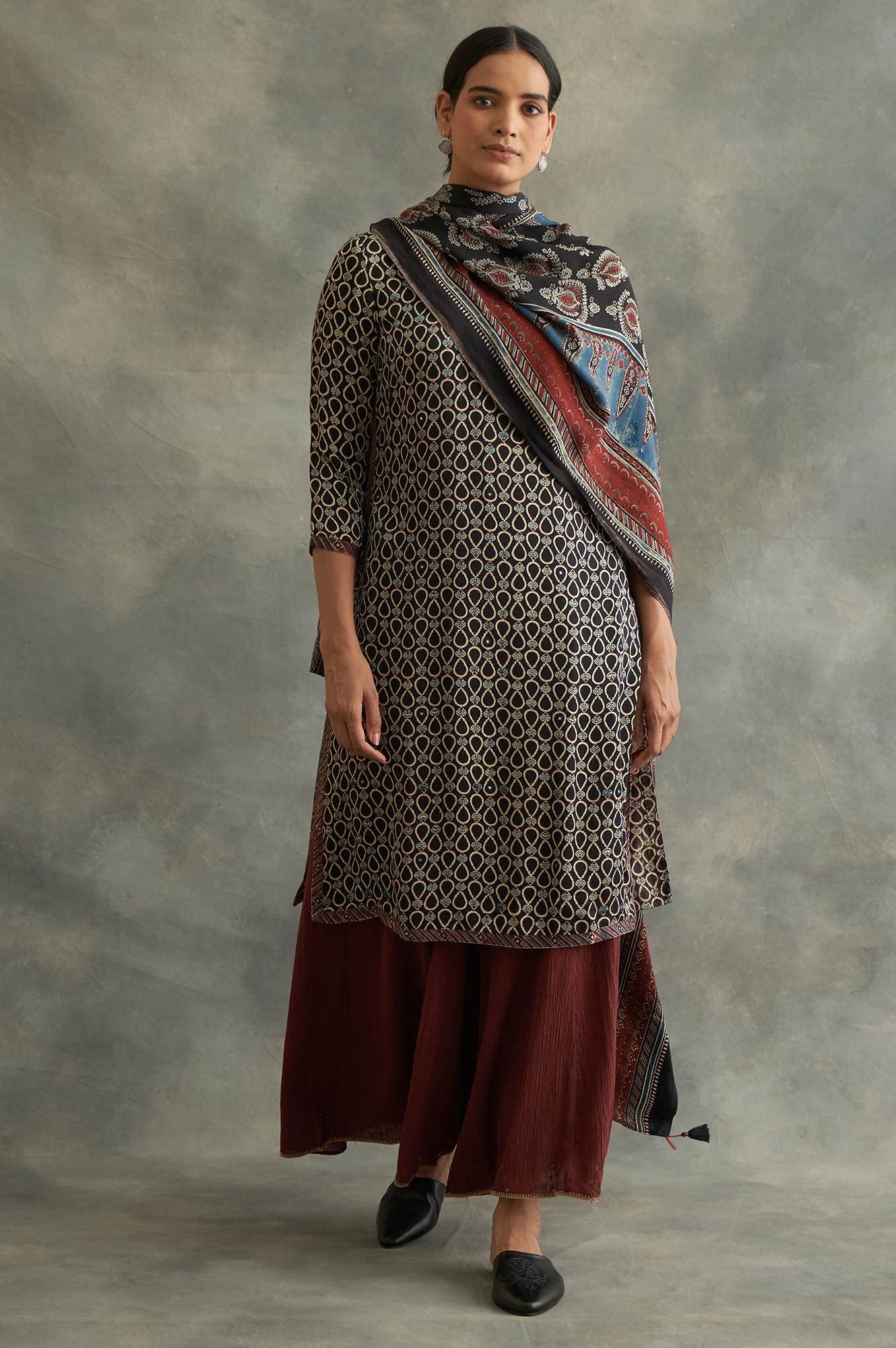 W for Woman Folksong Strechable Divided Skirts for Women | Culottes for Women