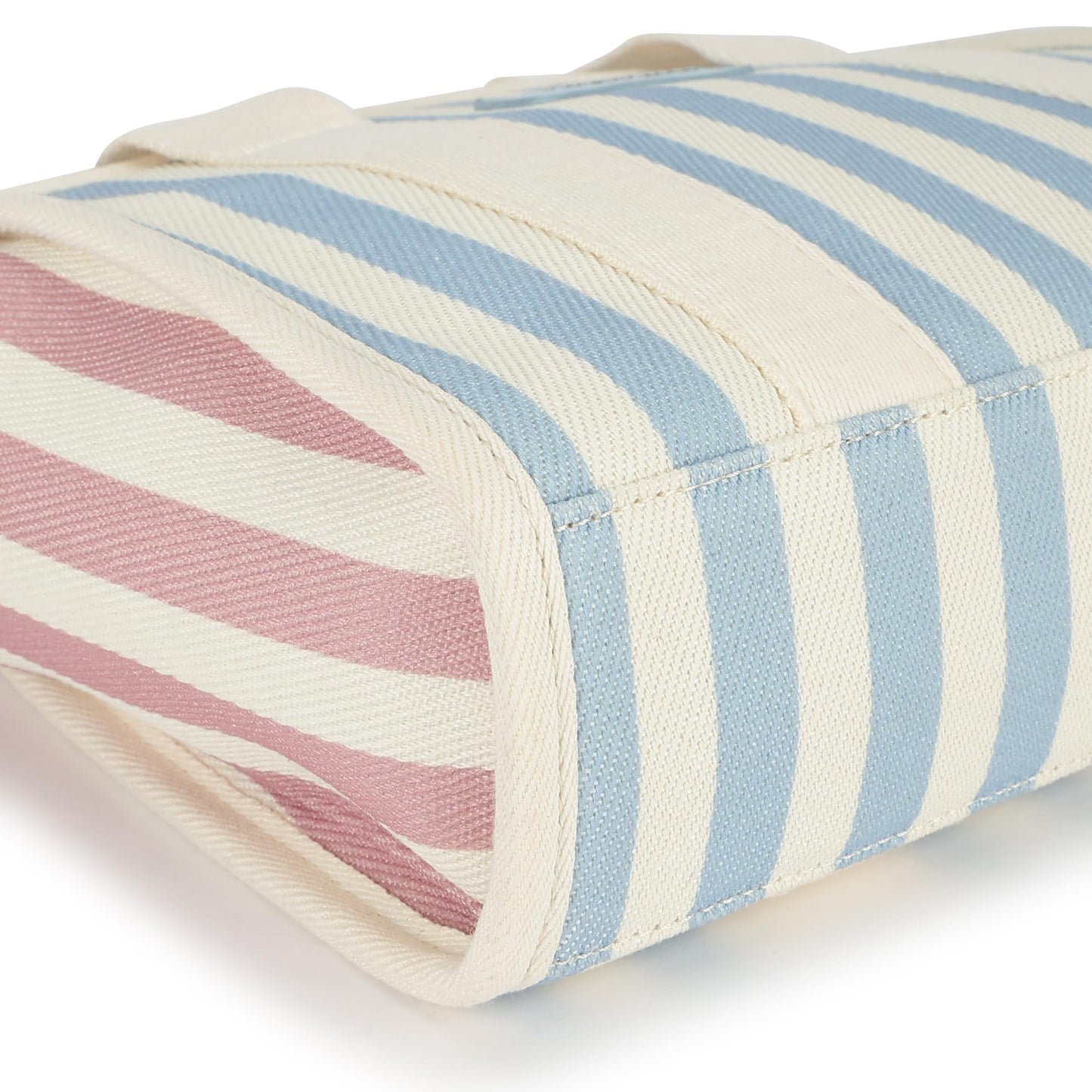 Fastrack Striped Canvas Satchel Bag for Women | Compact Structured Handbag with Zip Closure, Internal Pockets and Detachable Strap | Everyday Crossbody for Work, Errands and Casual Outings