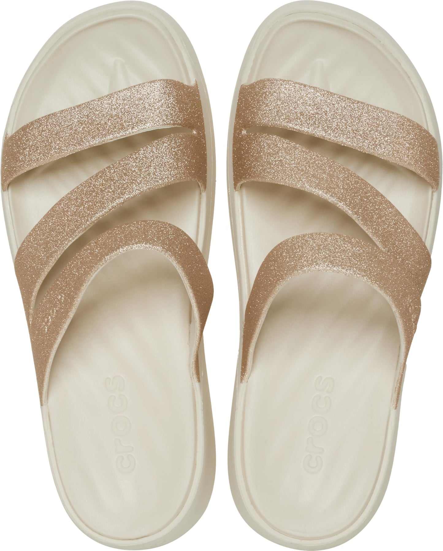 Crocs Getaway Glitter Strapy Women Sandal (Neutral-5 UK-India)