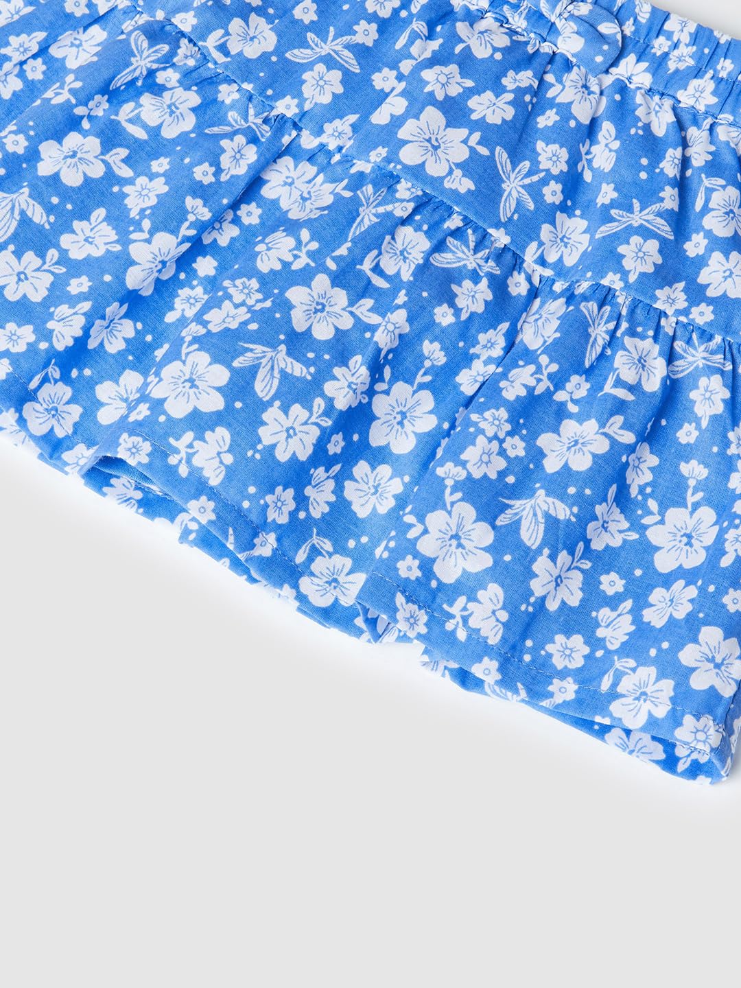 Max Girls Printed Tiered Skirt (S24AWS01ABLUE)_12-18M