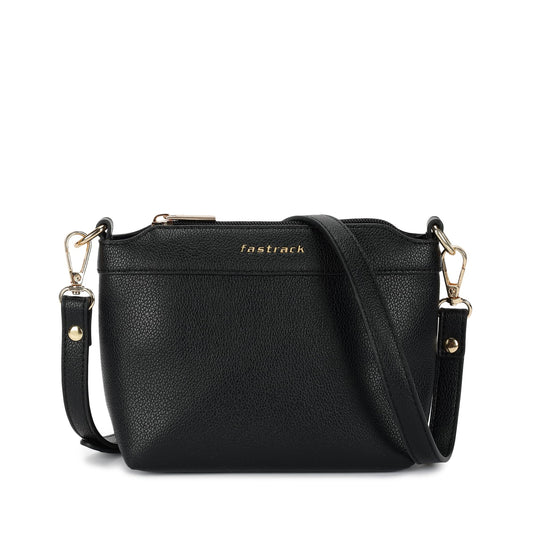 Fastrack Off Duty Sling Bag for Women | Small Size with Top Zip Closure, Detachable & Adjustable Sling Belt & Inner Access Pockets | Trendy Everyday Sling Bag