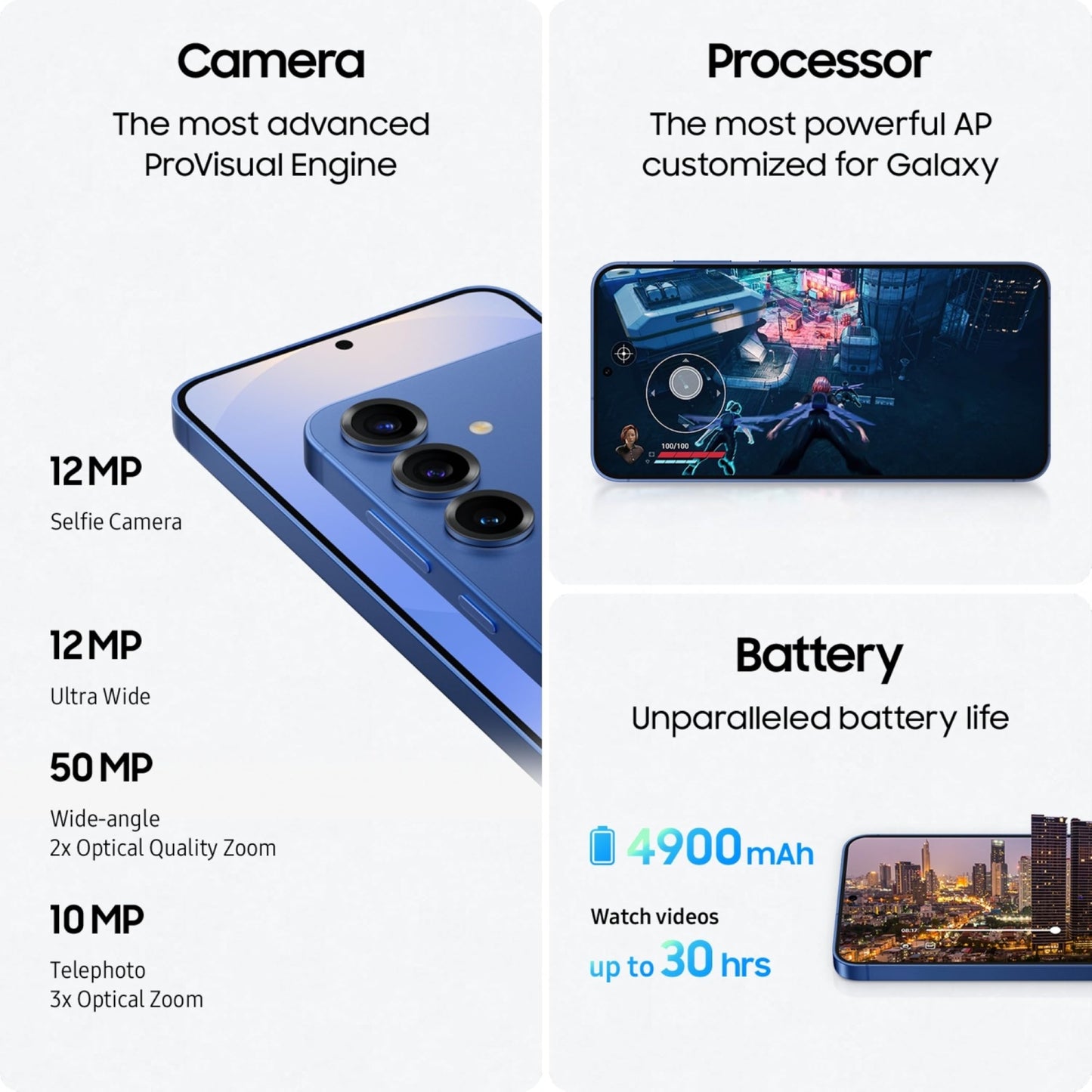 Samsung Galaxy S25+ 5G AI Smartphone (Navy, 12GB RAM, 256GB Storage), 50MP Camera with Galaxy AI