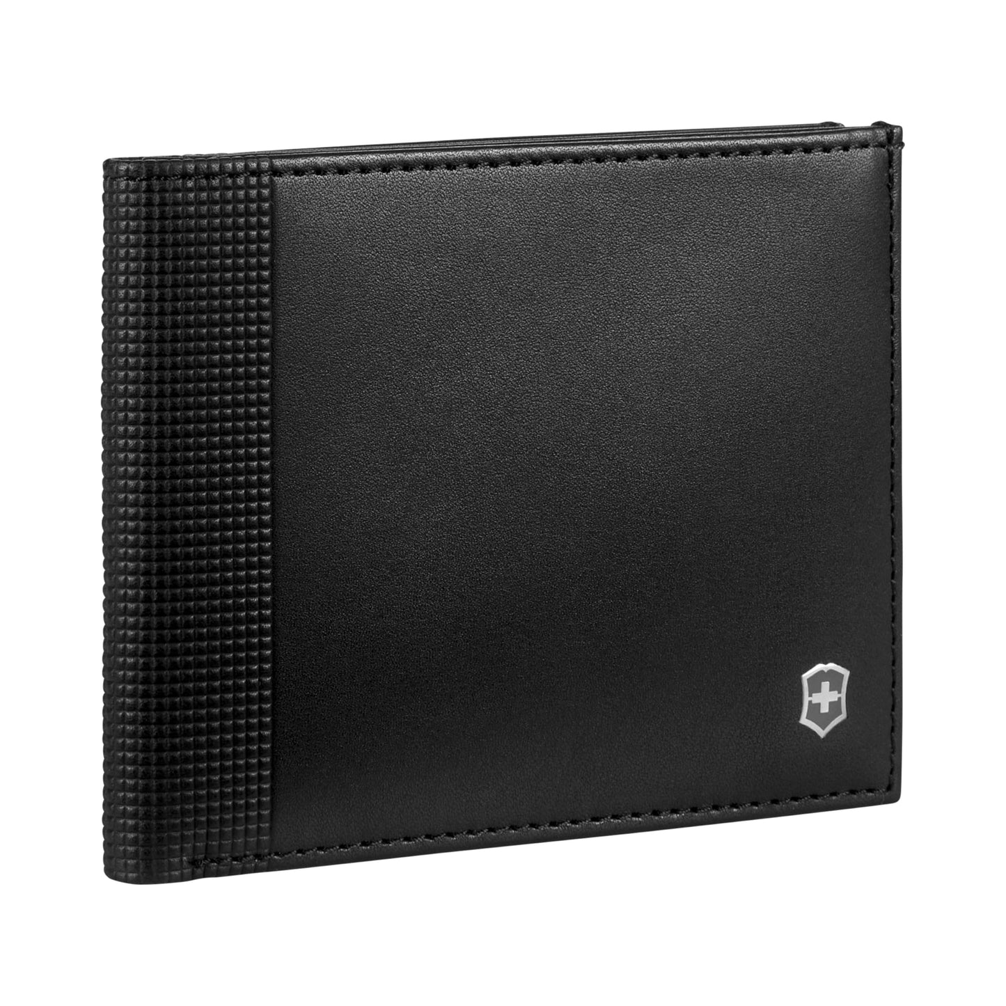 Victorinox Altius Alox, Bi-Fold Leather Wallet with RFID Protection for Men, Black (611570)