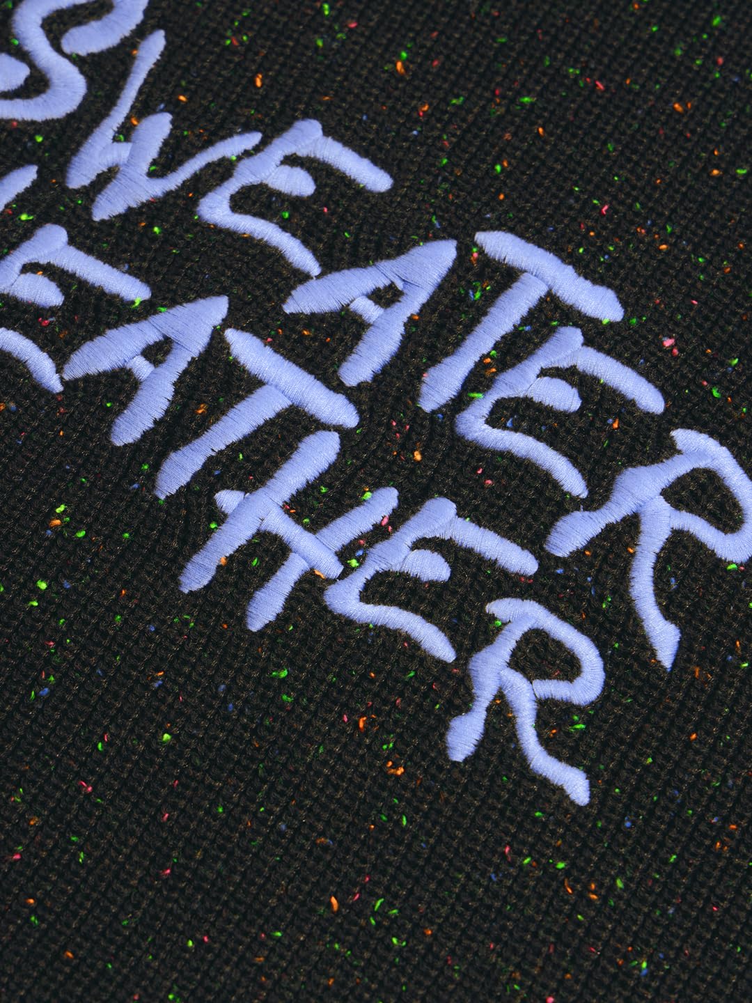 The Souled Store Sweater Weather Women and Girls Oversized Sweater Black