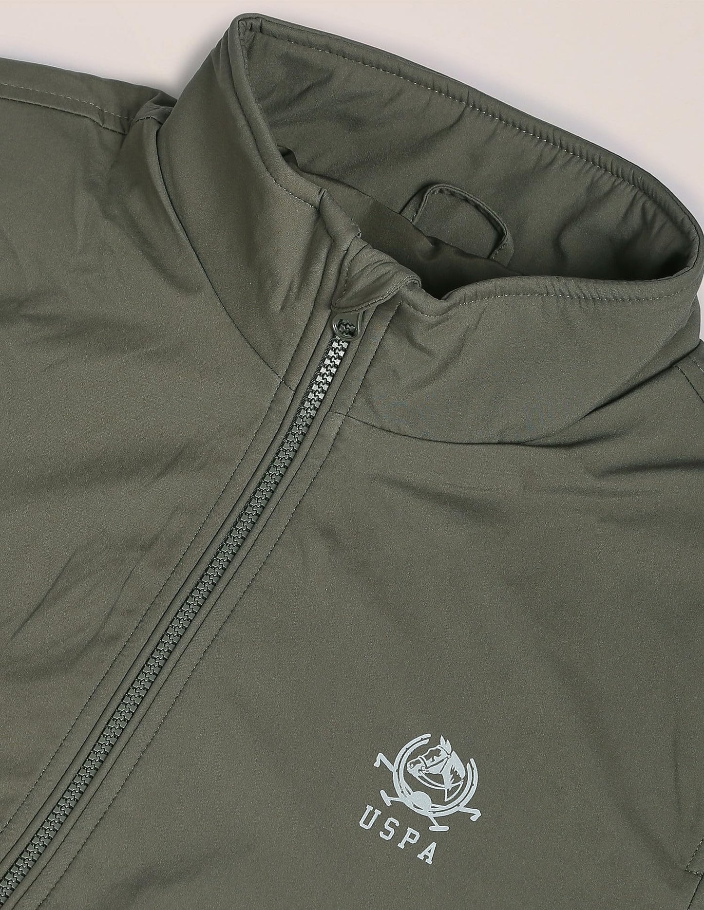 U.S. POLO ASSN. Polycotton Men's Maxi Coat (USJCKS0124_Olive_XXL)