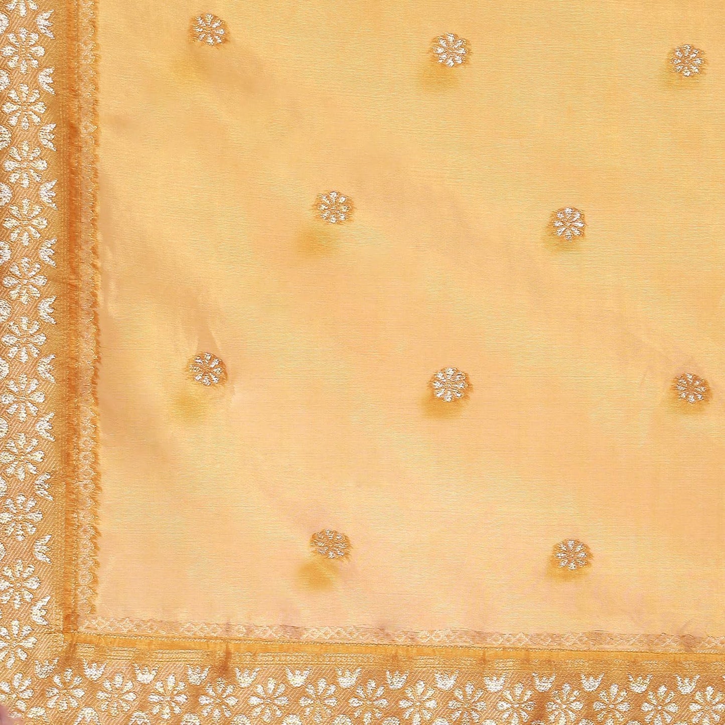 BIBA Viscose Women Embroidery Straight Salwar Kurta Dupatta(Skdkinari8925_Mustard_34)