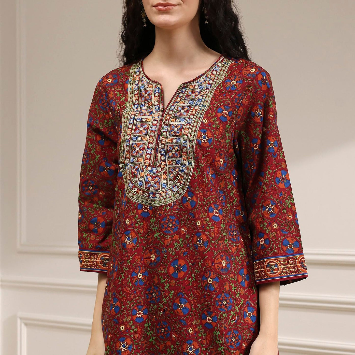 BIBA Women's Cotton Kurta Set