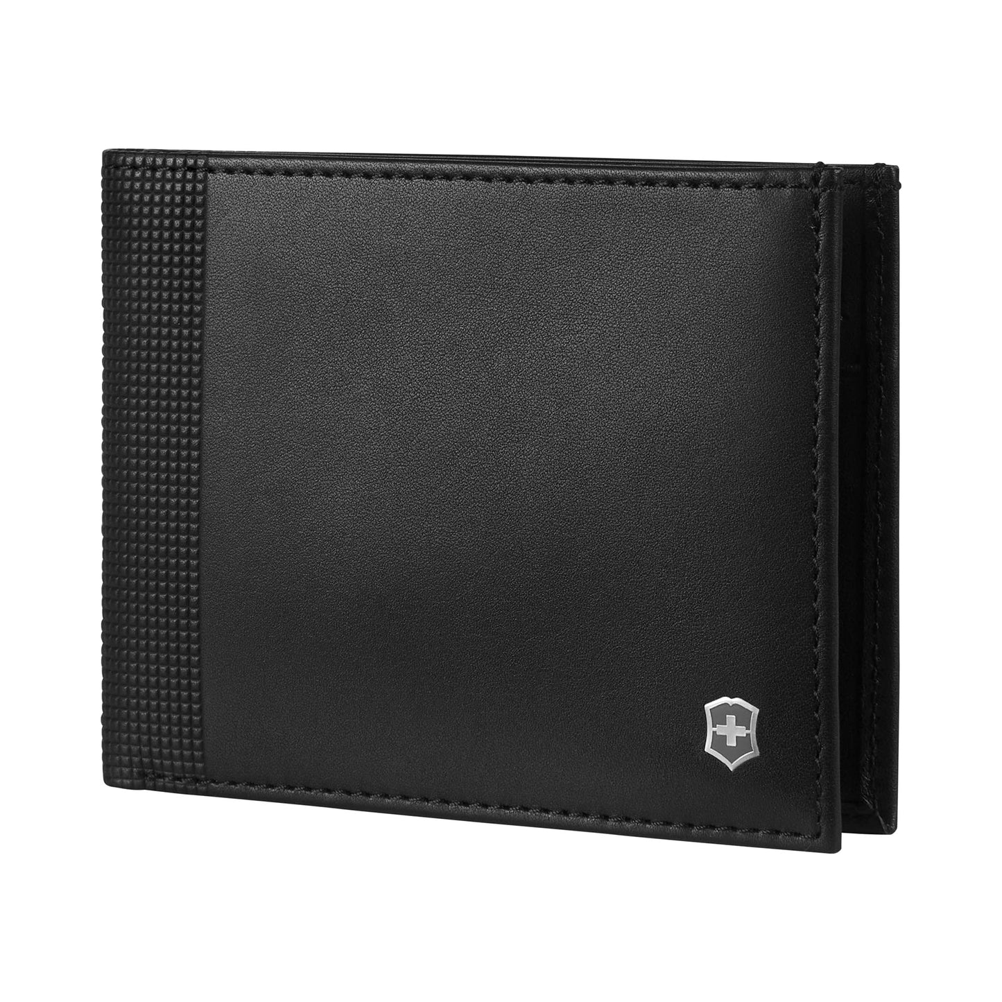 Victorinox Altius Alox, Bi-Fold Leather Wallet with RFID Protection for Men, Black (611570)