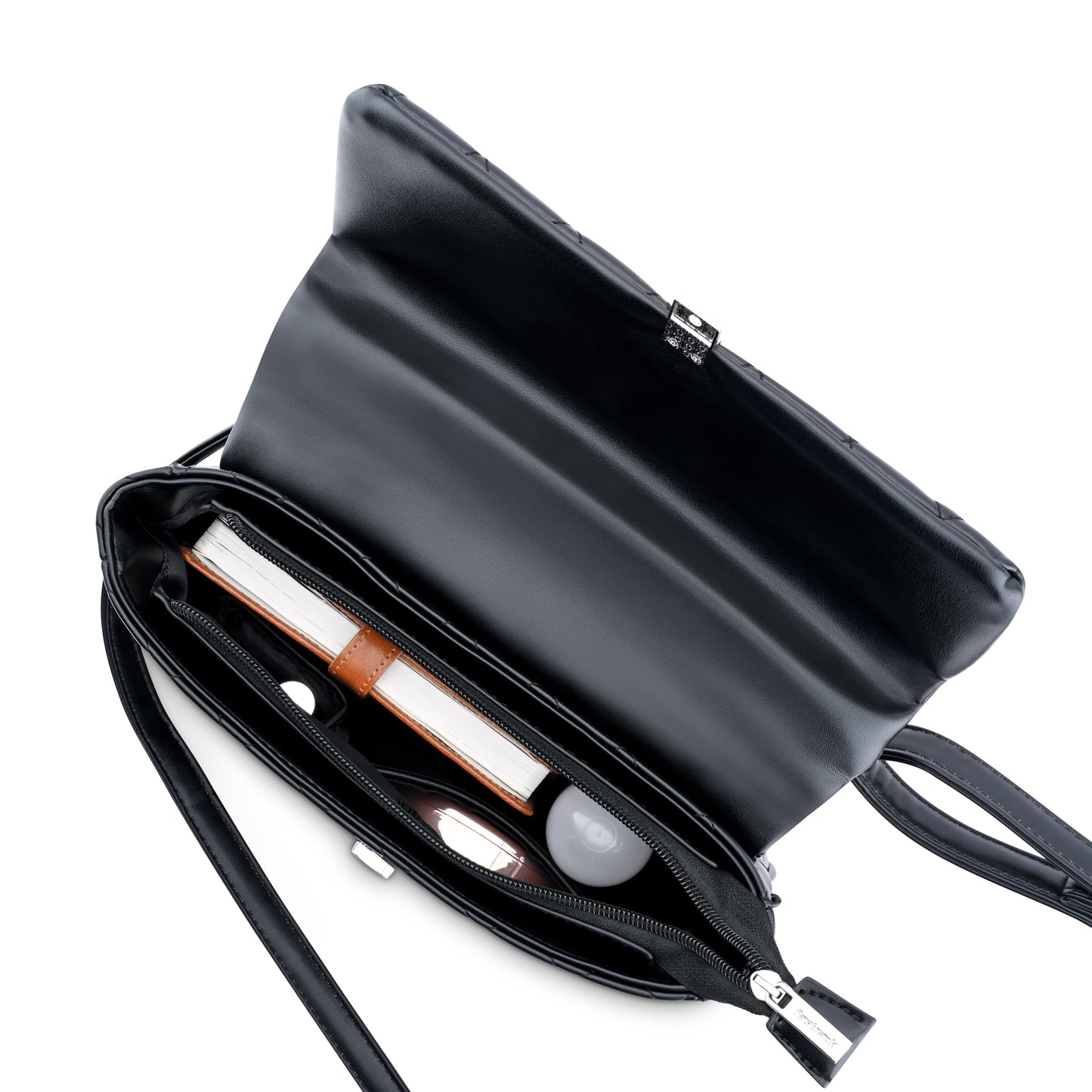 Fastrack Quilted Chic Satchel | Faux-Leather Women's Handbags| Ladies Purse Handbag | Satchel for Casual Carry