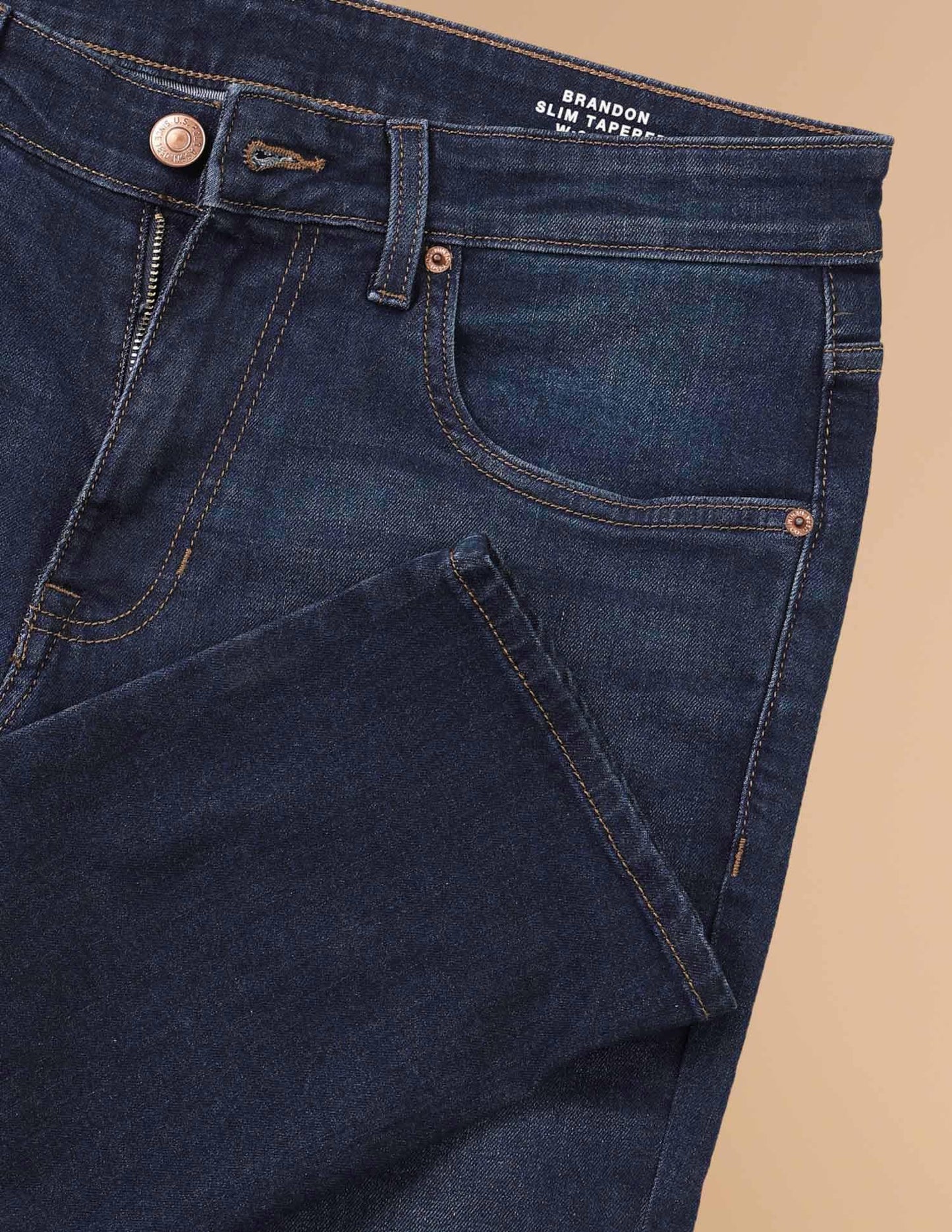 U.S. POLO ASSN. Men's Slim Tapered fit Cotton Jeans (UDJENO1283_Blue_36)