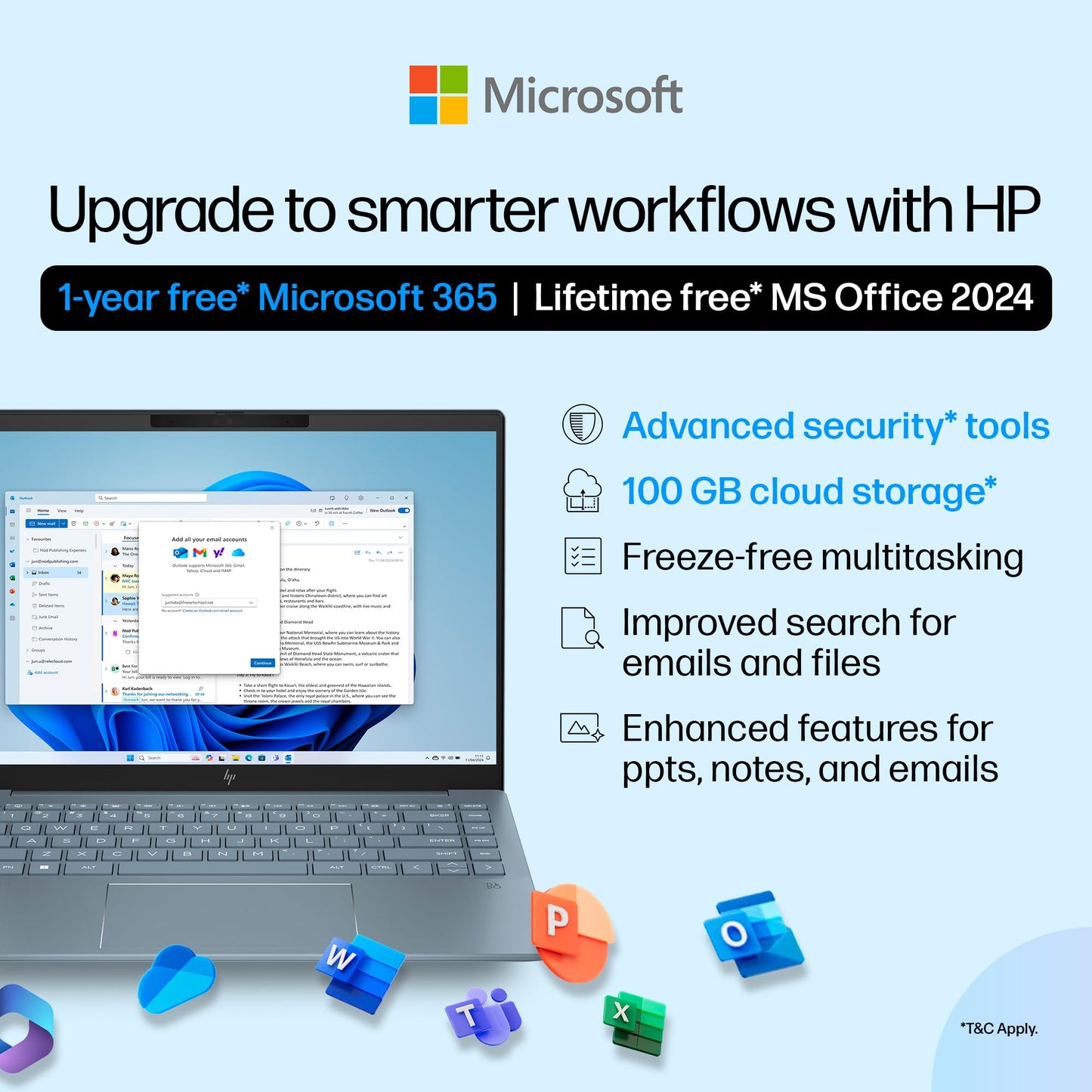 HP Pavilion AI Laptop, Intel Core Ultra 5 125H 12 Tops, (16GB LPDDR5x, 512GB SSD), WQXGA,IPS, 300 nits, 14''(35.6cm),Win 11, M365 Basic(1yr), Office Home24, Blue,1.44kg,5MP Camera w/Shutter, ew1112TU