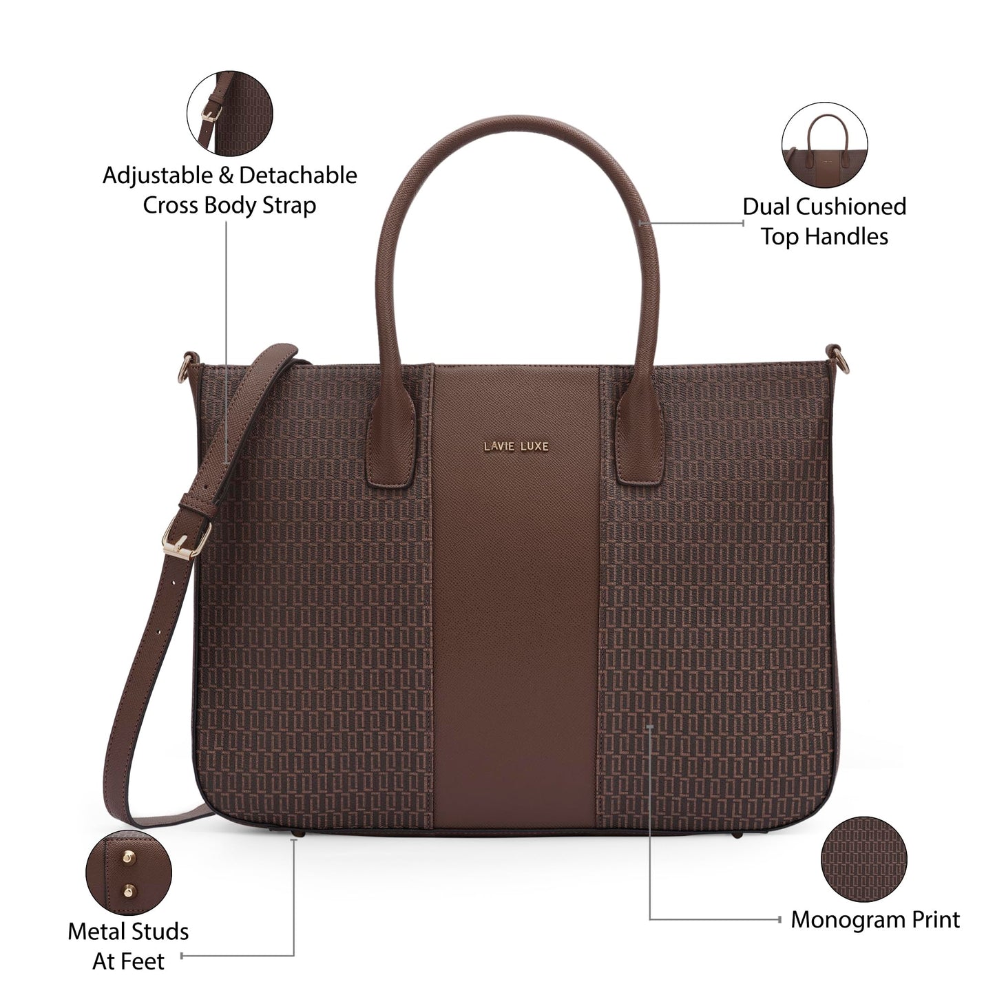 Lavie Luxe Women's Luxe Mono Raily (Choco)