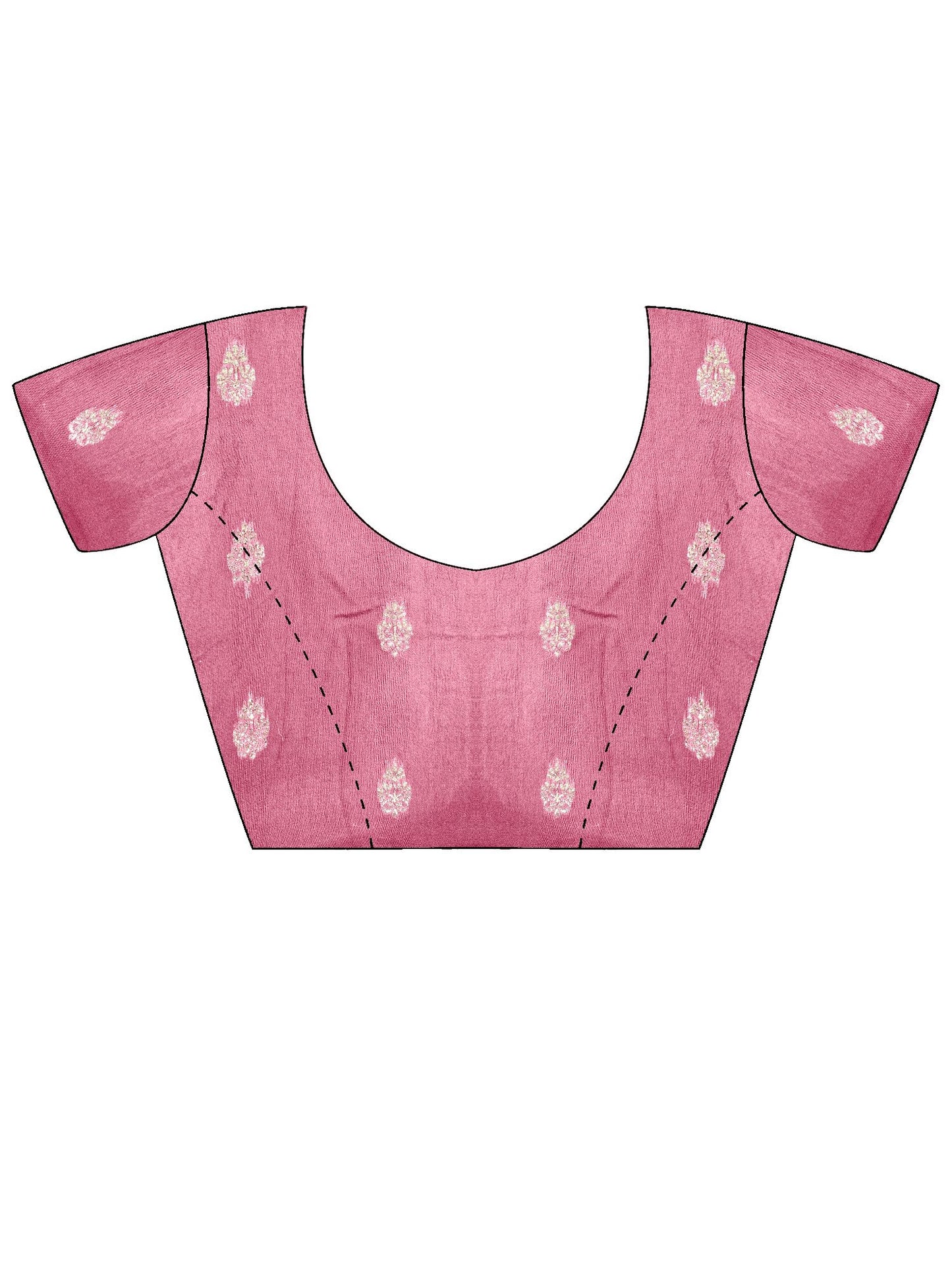 AKHILAM Women's Pink Chiffon Solid Saree With Unstitched Blouse Piece | saree for woman | Designer Saree for Women | Soft and Skin Friendly (PARVTHI1008_SR)