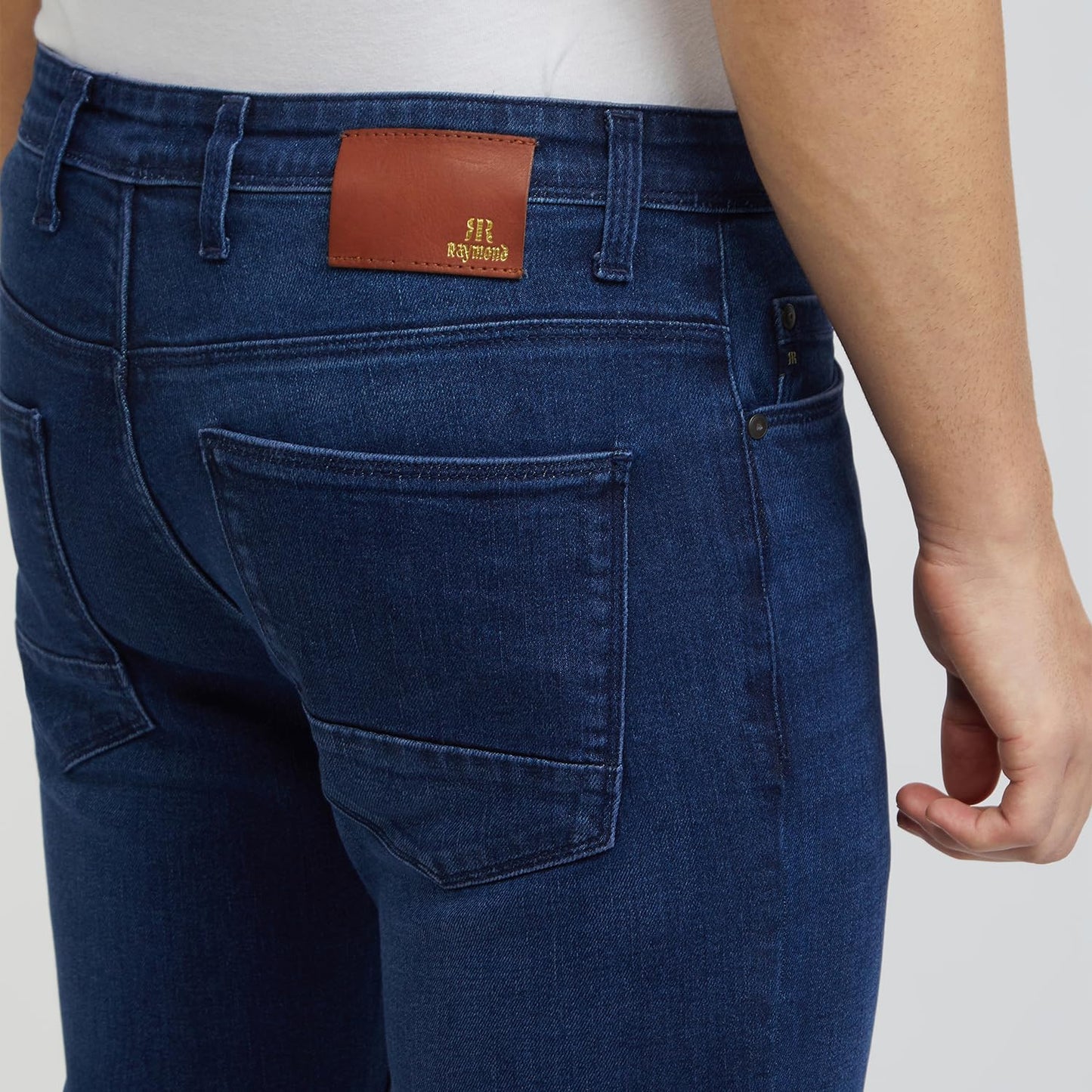 Raymond Men's Slim Jeans (RCYL00462-B7_Dark Blue