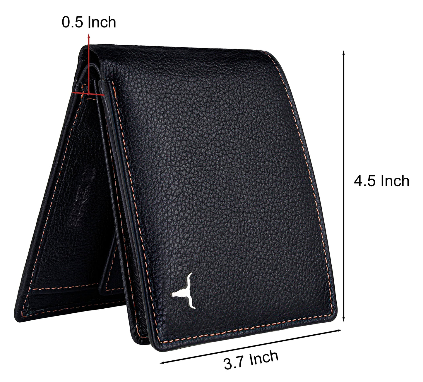 URBAN FOREST Charlie Black Leather Wallet for Men