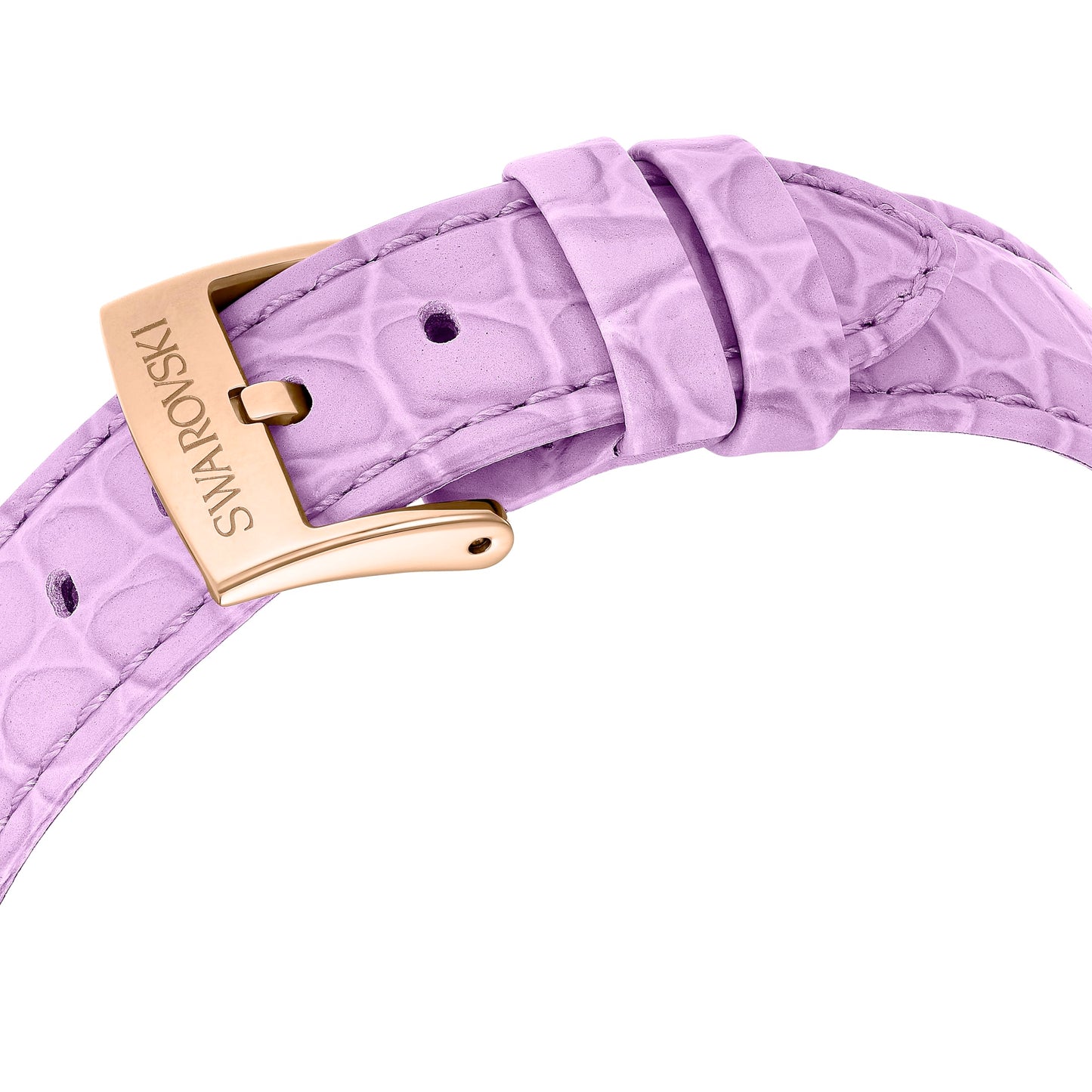 Swarovski Octea Chrono Watch, Swiss Made, Leather Strap, Purple, Rose Gold-Tone Finish, Purple, Strap, Purple, strap