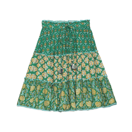 BIBA Girl Printed Kid(KW5563_Green_9)