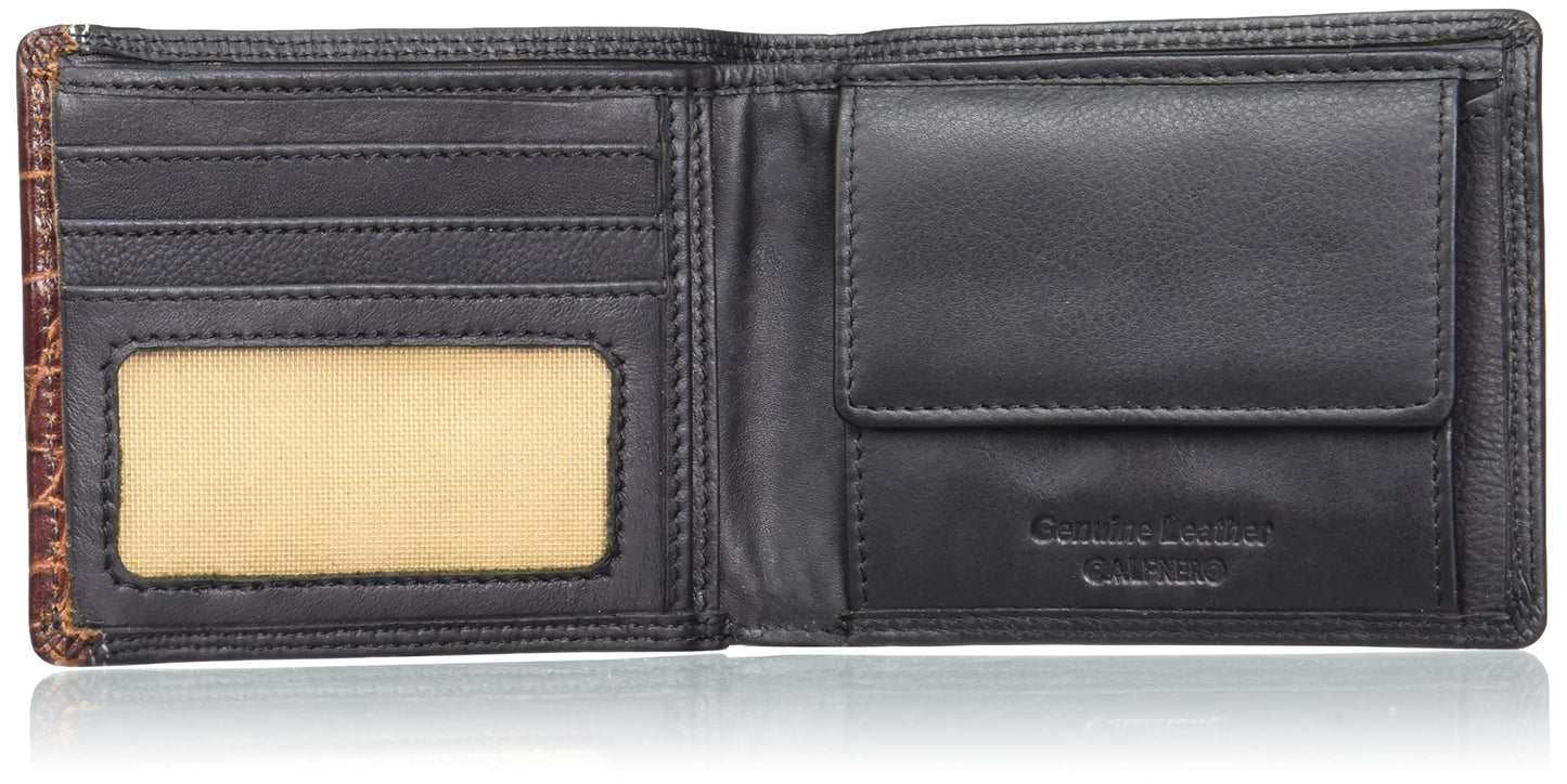 Calfnero Black-Cognac Men's Wallet (238702)