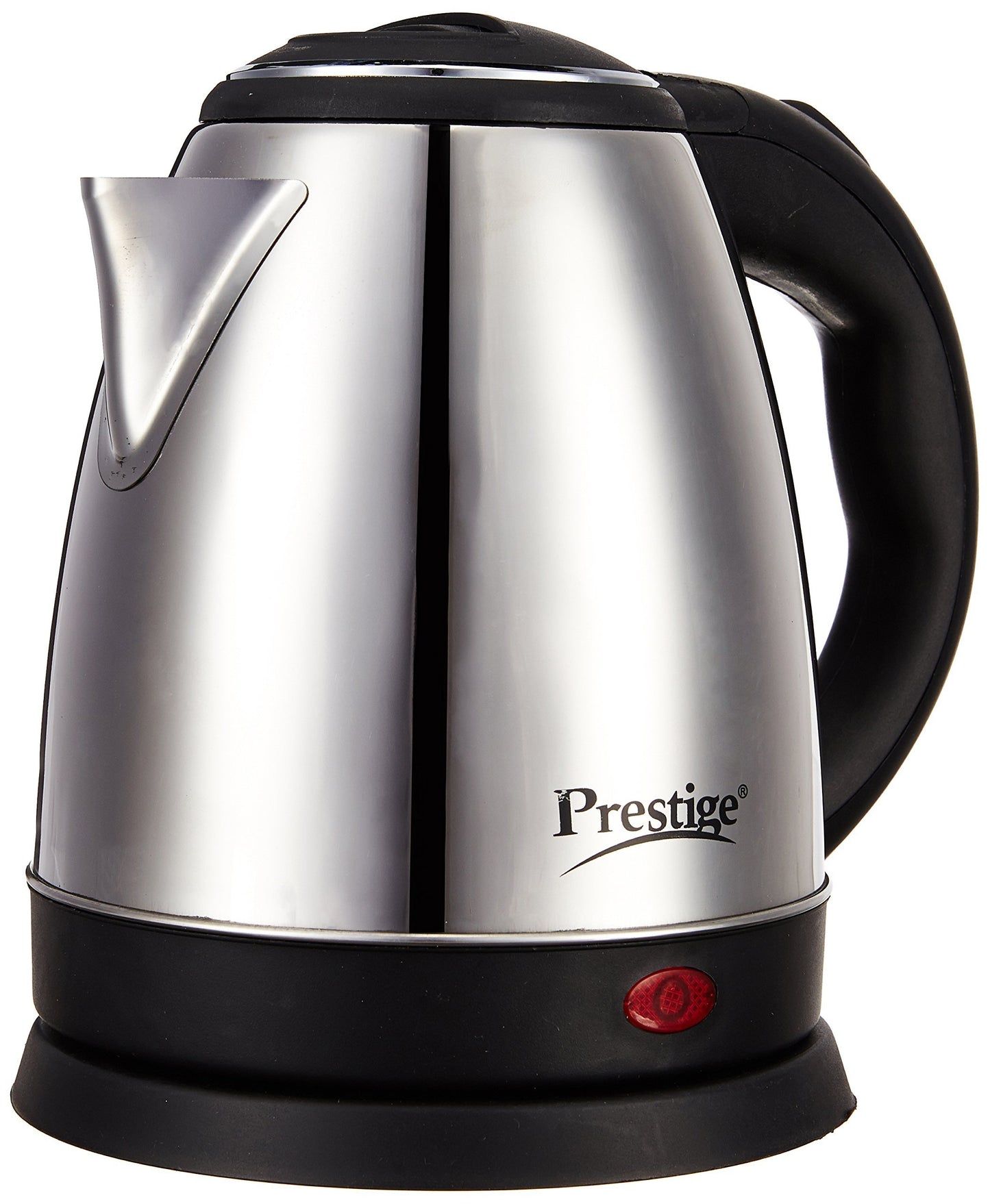 Prestige 1.5 litre PKOSS Stainless Steel Electric Kettle | 1350 Watts| Elegant Design | Cool-touch Handle and Lid | Automatic Cut-Off and Single-Touch Lid Locking. | Silver