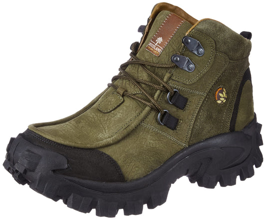 Woodland Mens GB 0433107ONW Olive Green Ankle Boot - 7 UK (41 EU) (GB 0433107ONW)