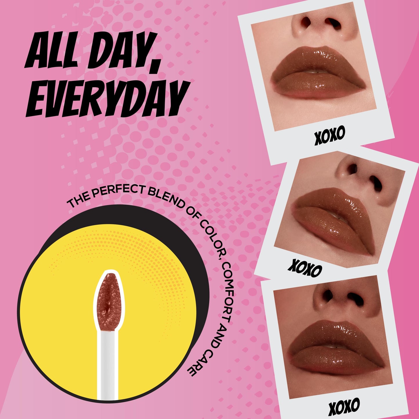 RENEE Everyday Lip Gloss - Honey Dew, Lightweight & Non-Sticky, with Subtle Tint, Hydrates, Nourishes & Protects with Spf 30, Enriched with Vitamin C, Cruelty-Free Skincare Infused Makeup, 3.5 Ml