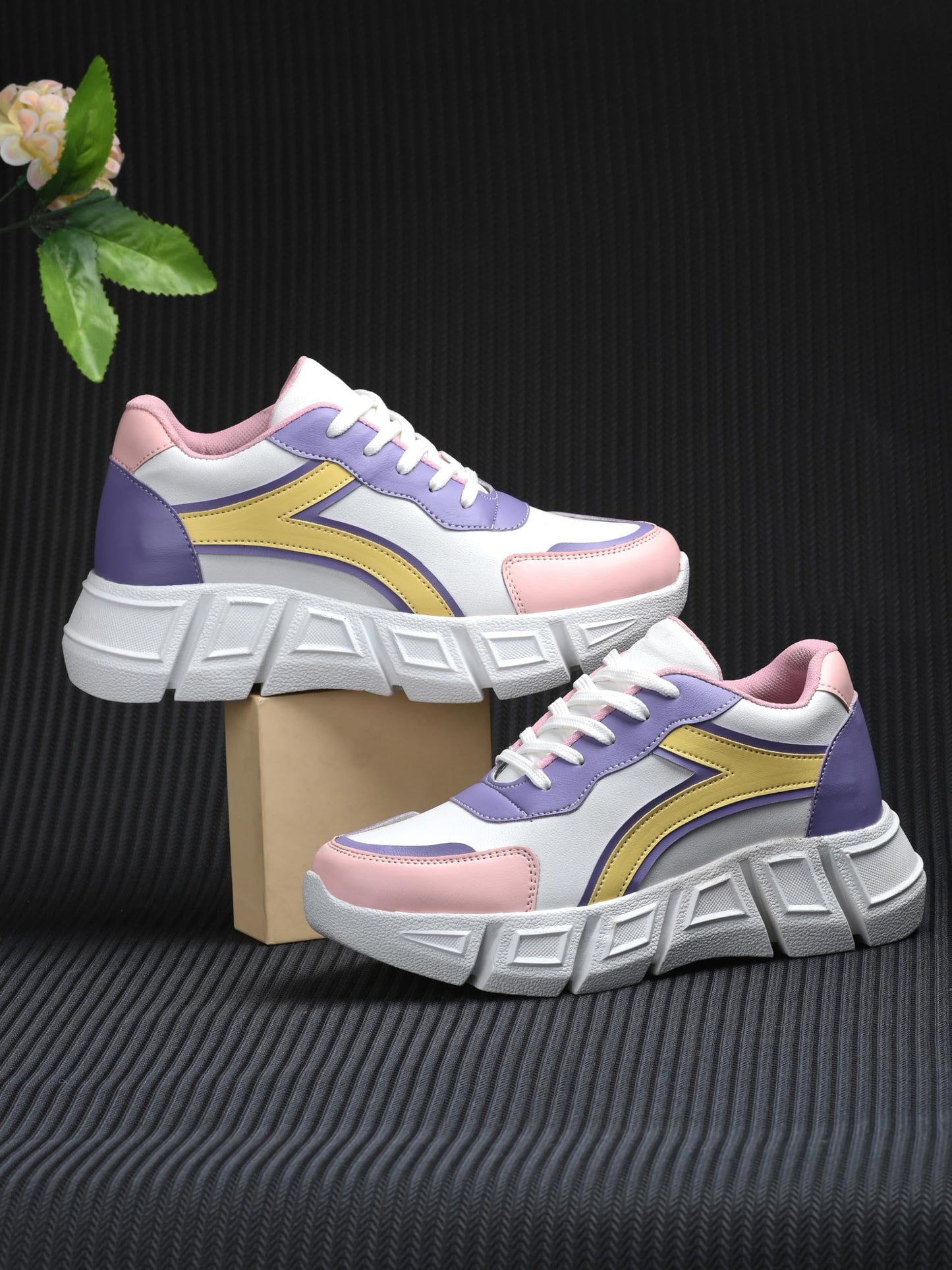 STANPHORD Women's Bliss White Sneakers_4 UK (TPRM 13003)