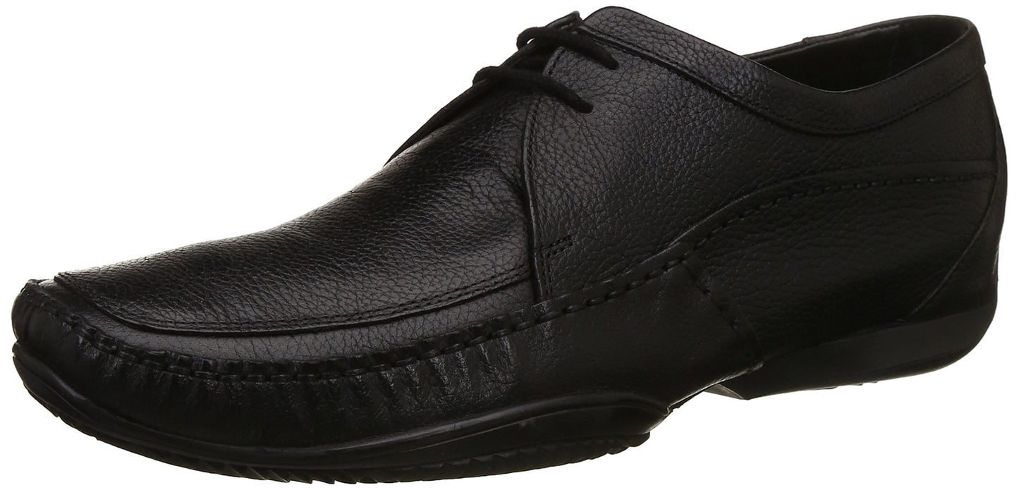 Hush Puppies Mens Spencer Plain Black Uniform Dress Shoe - 8 UK (8246768)