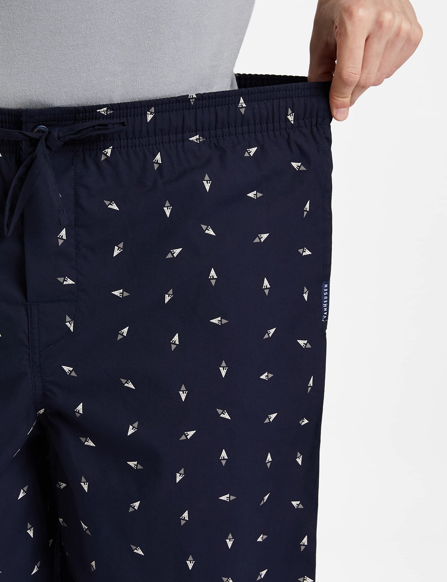 Van Heusen Athleisure Men's Cotton Lounge Shorts (8907670959145_50061_Small_Asp-02)