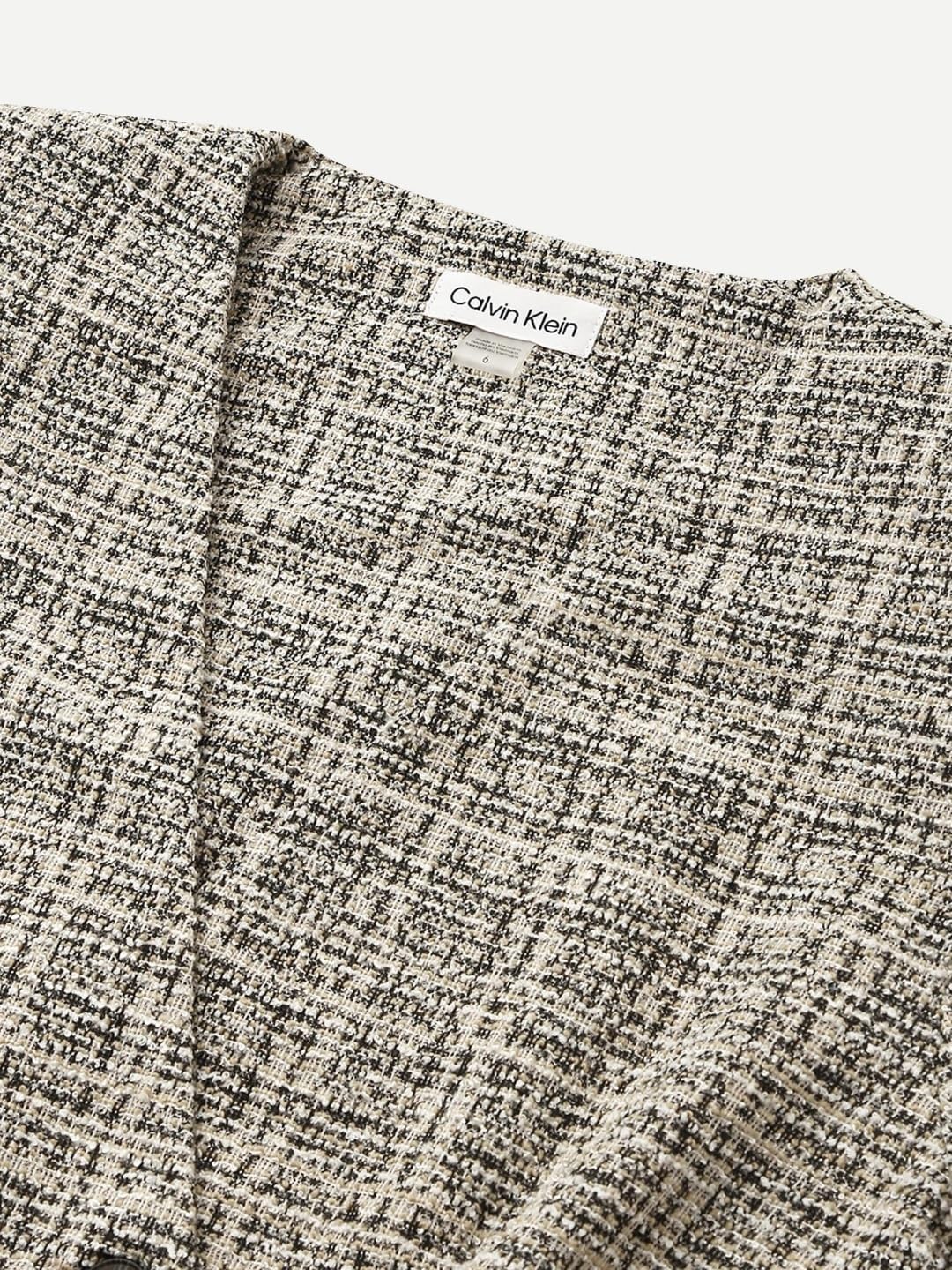 Calvin Klein Jeans Bodycon Polyester V-Neck Double-Breasted Coat