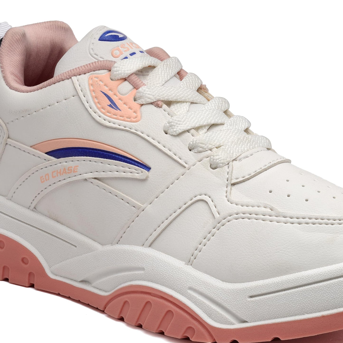 ASIAN Women NANCY-01 Sneakers and Casual wear Shoes with Laces, Lightweight and Comfortable Shoes for Parties, as Well as Gym and Sports for Women & Girls with Stylish Design (WTBABYPINK) -UK 8