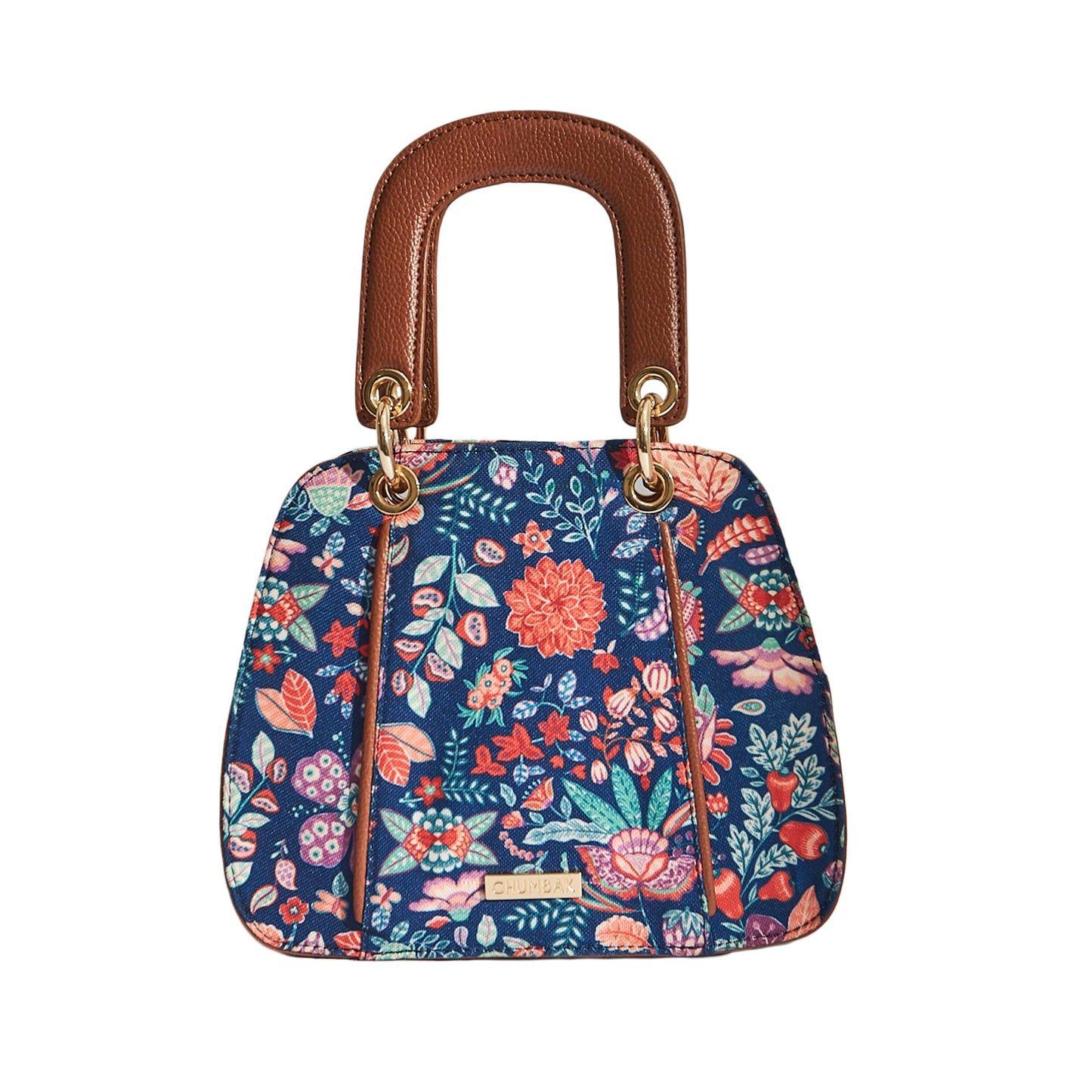 Chumbak Women's Office Tote Bag, Printed Canvas Shoulder Bag for College, Work and Travel, Stylish and Durable with Laptop Compartment